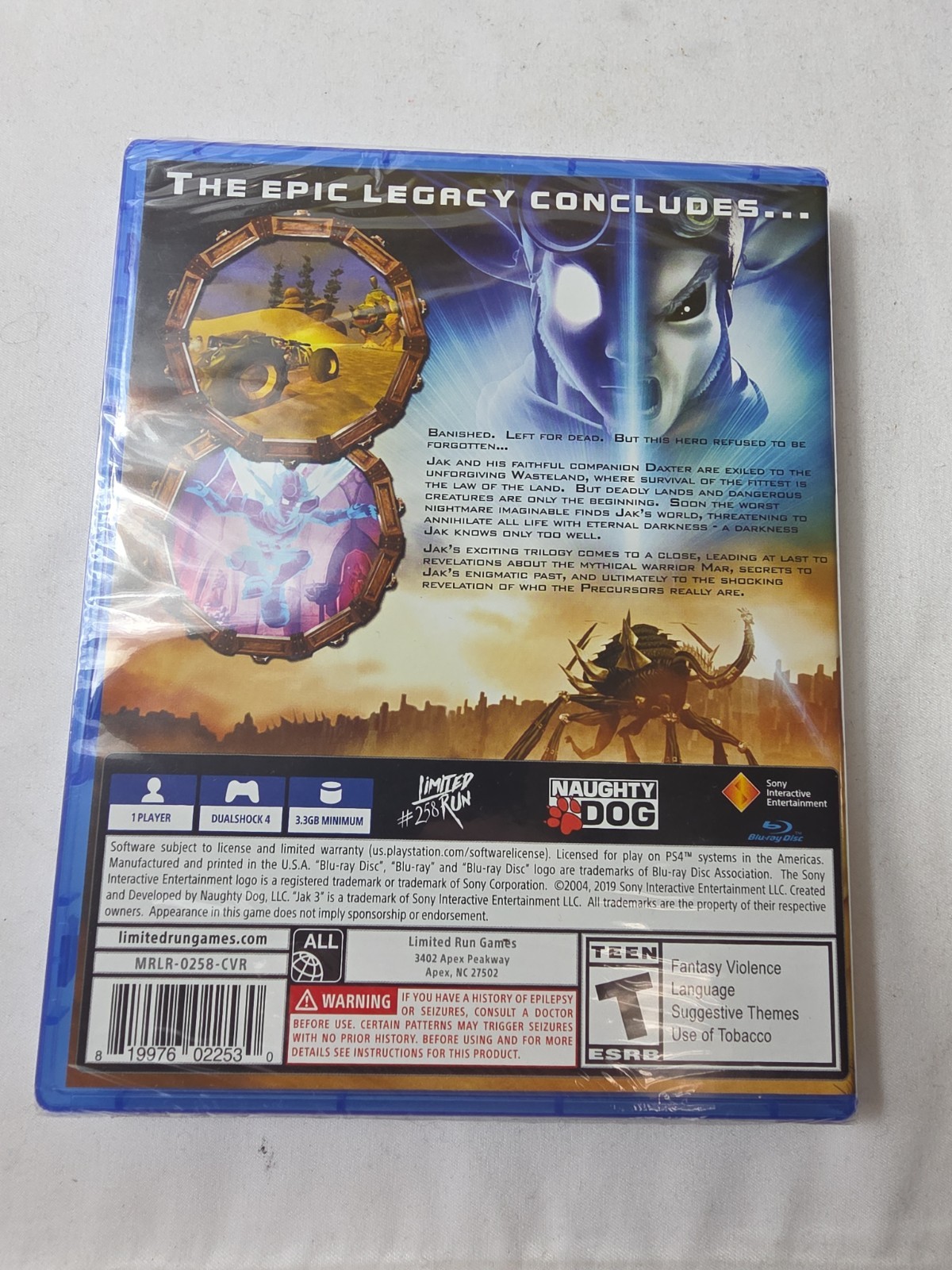 Jak 3 PS4 (Brand New Factory Sealed US Version) PlayStation 4