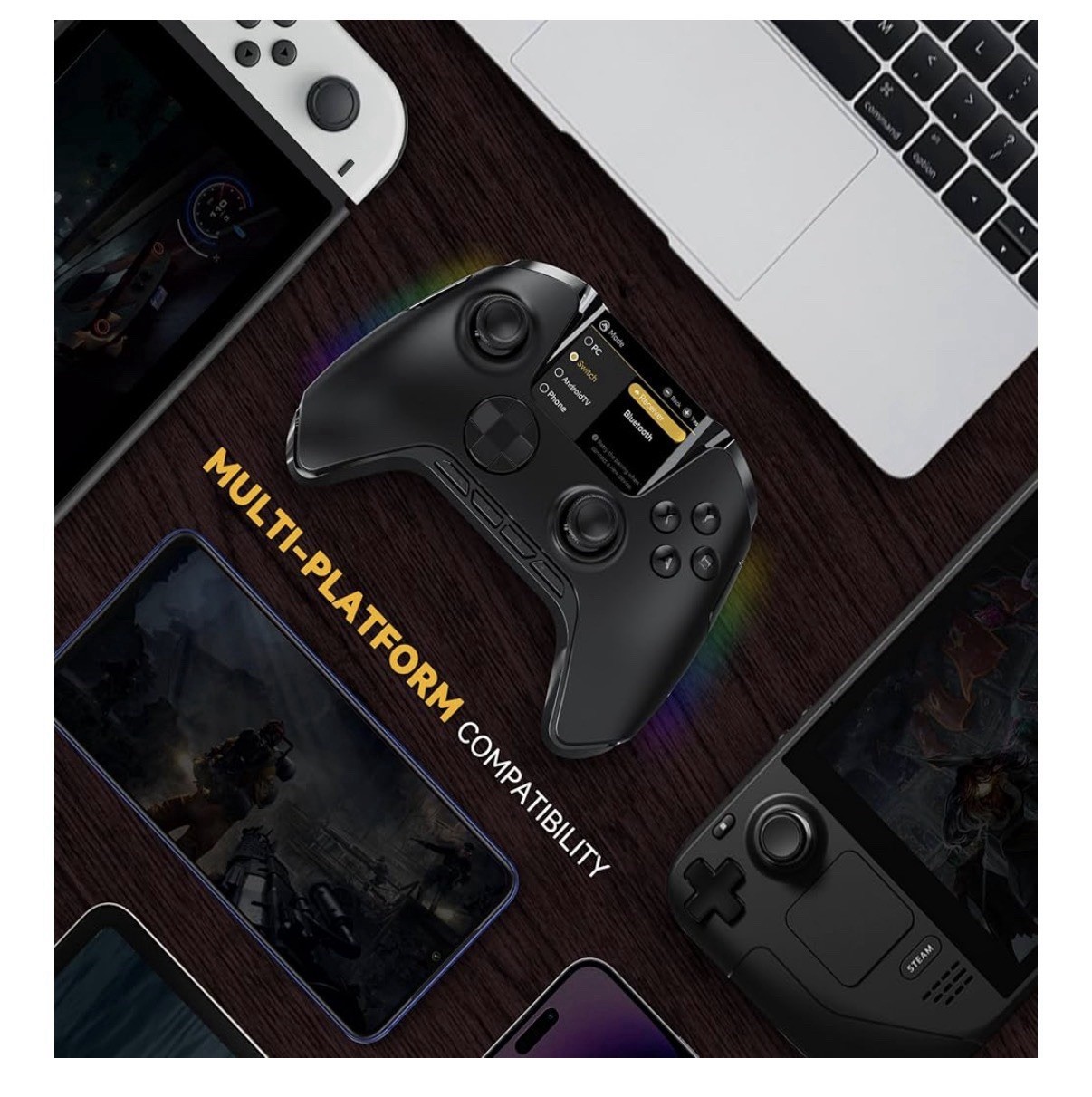 Manba One Interactive Screen Wireless Gaming Controller PC/Switch/iOS/Android
