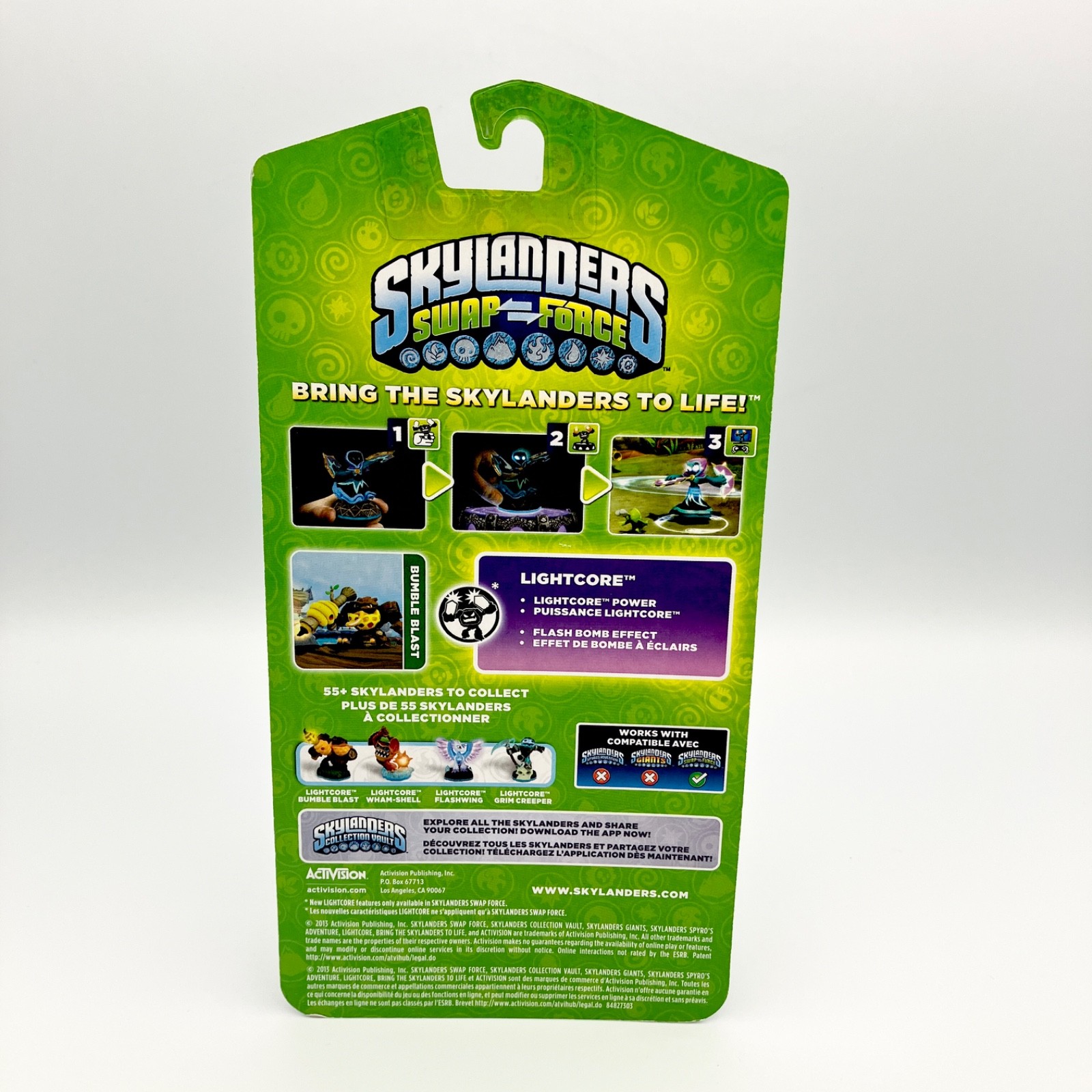 Skylanders Swap Force Bumble Blast Lightcore Figure NIB Activision NEW SEALED