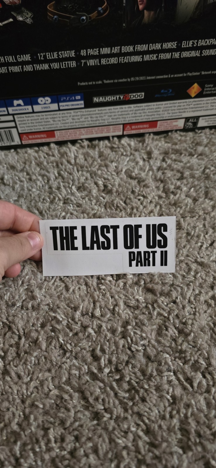 The Last of US Part II PS4 Collectors Edition Statue Set with Box