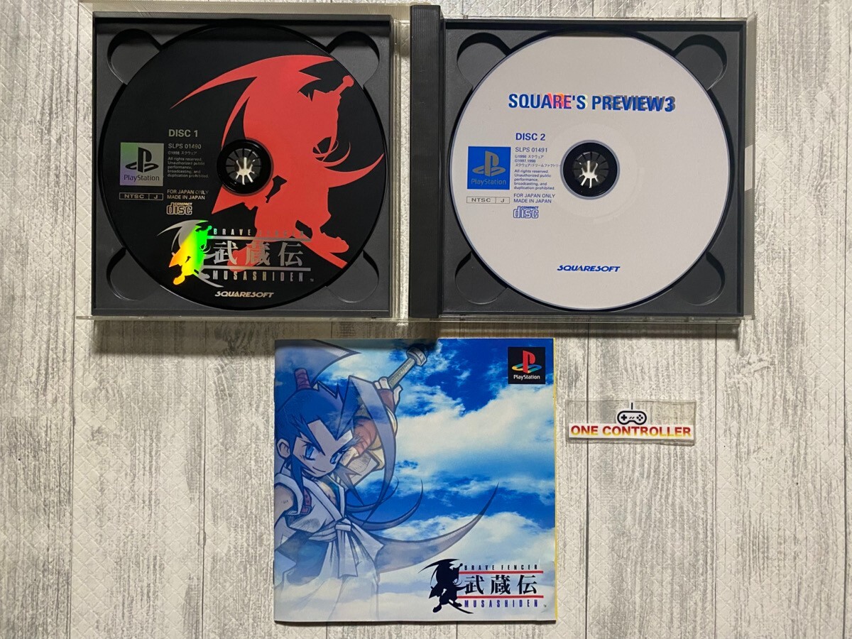 SONY PS 1 2 Musashi den & Soukaigi & Romancing Saga & Valkyrie Profile 2 set