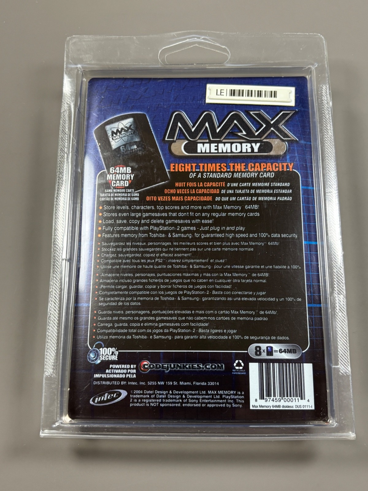 Sony PlayStation 2 PS2 64MB MAX Memory Card OEM Brand New Sealed