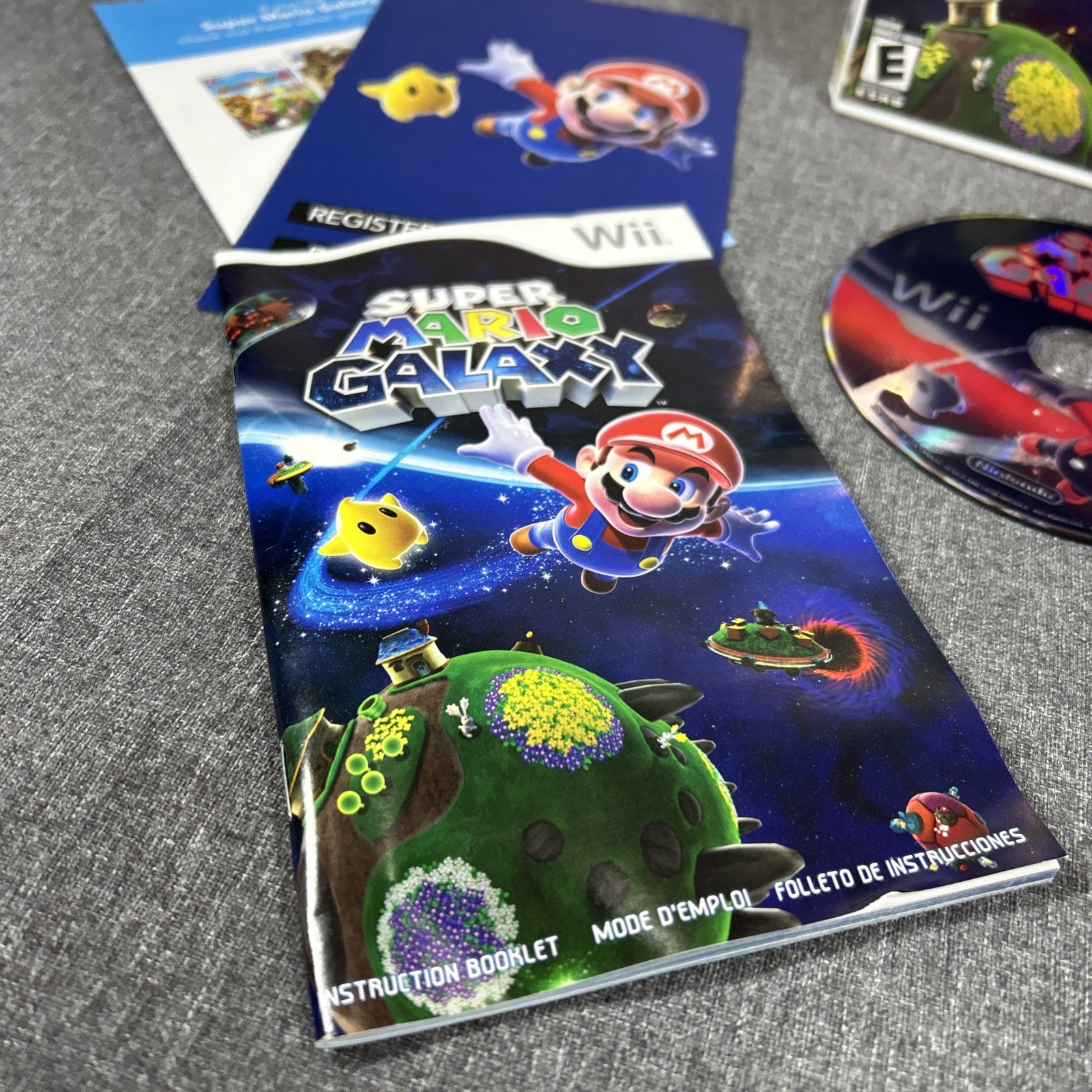 Super Mario Galaxy (Nintendo Wii, 2007) CIB Nice Condition Clean