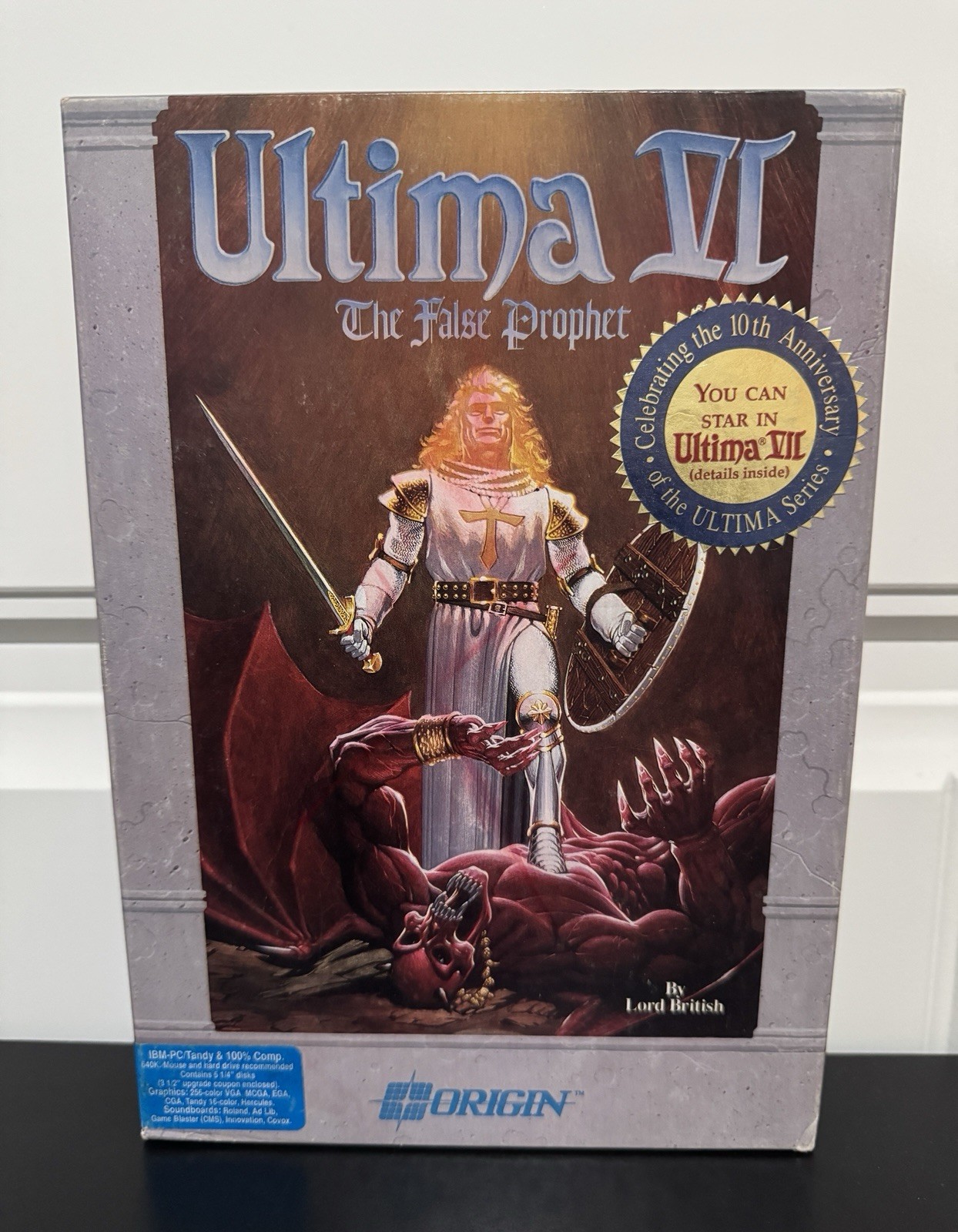 Vintage Ultima VI The False Prophet PC CIB w/ Map Manuals Disks + 1990 Receipt