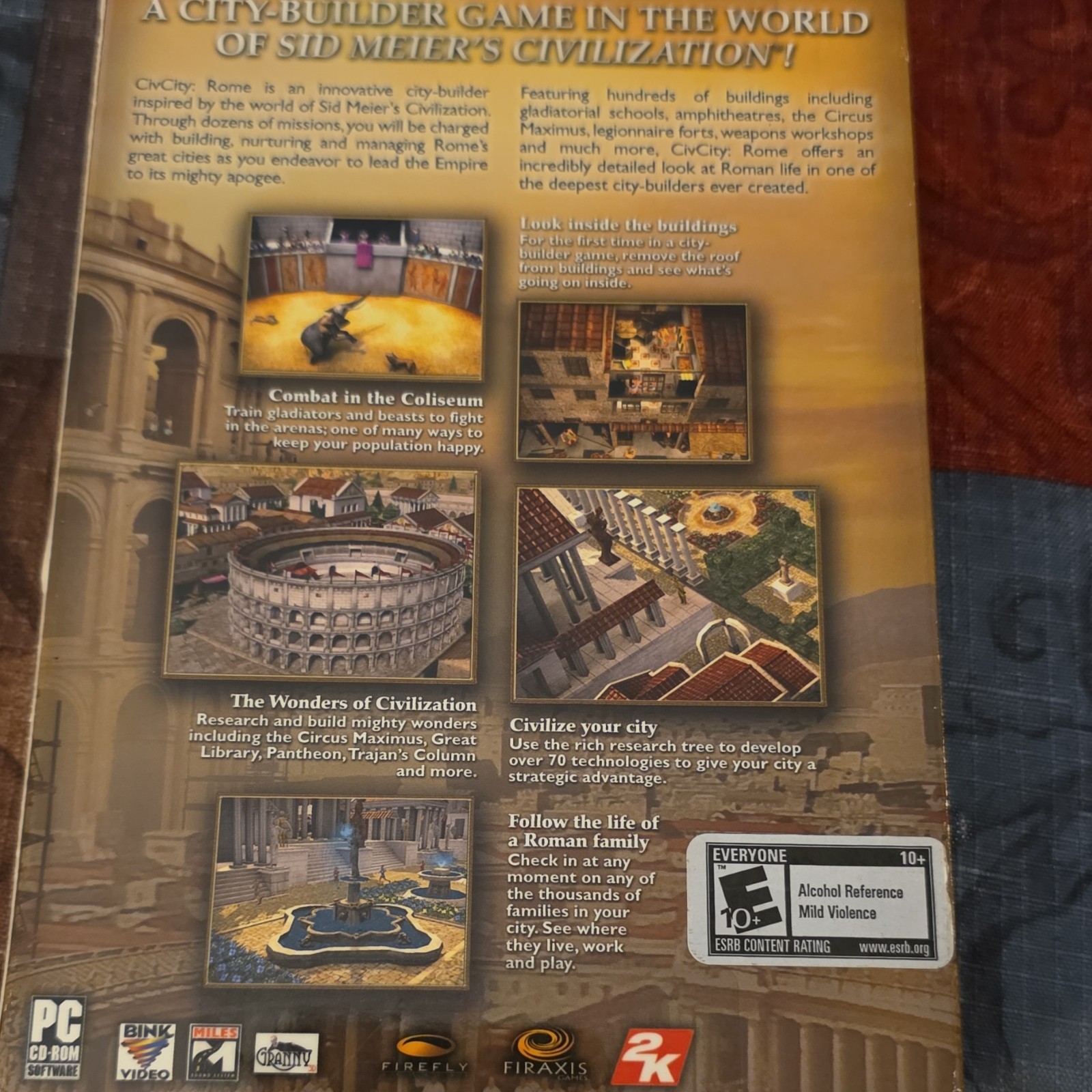 2K CivCity: Rome PC CD-ROM Game for PC E10+ Everyone 10+ Rating