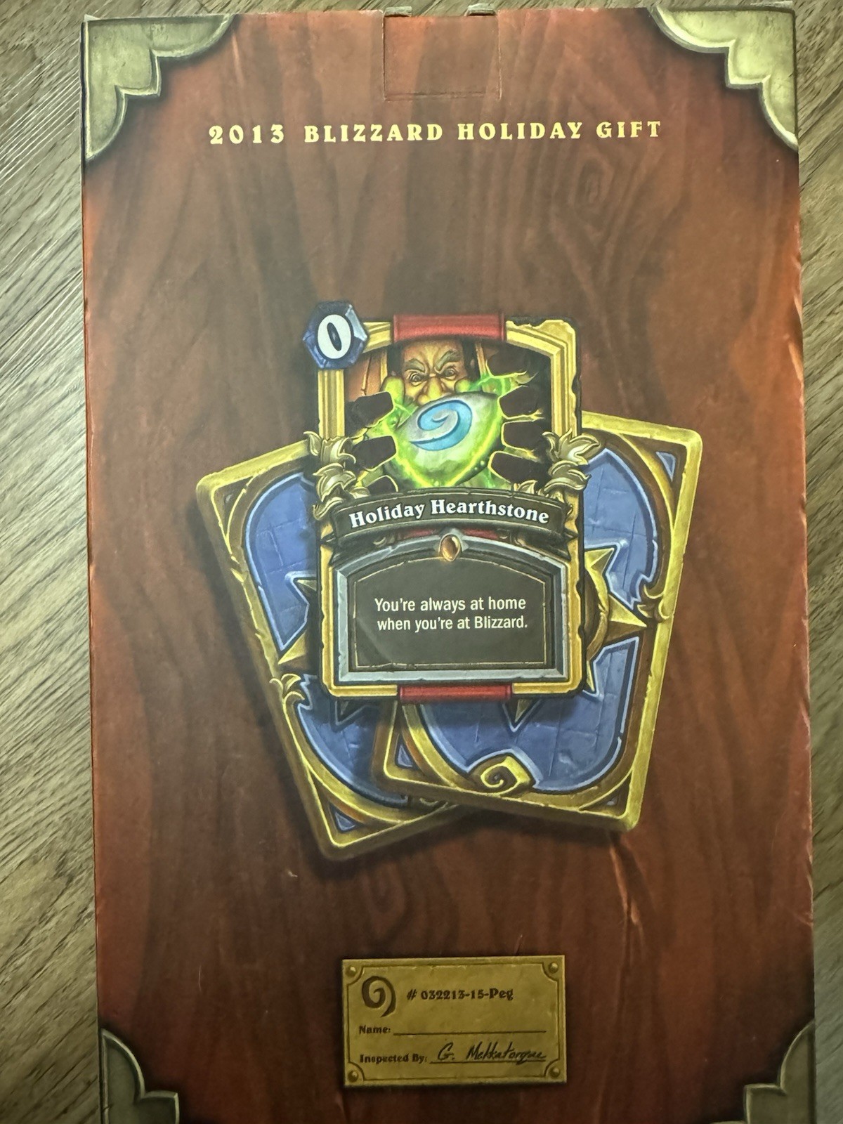Hearthstone Blizzard Employee Holiday Gift Statue Sculpture 2013 Lights Up Works