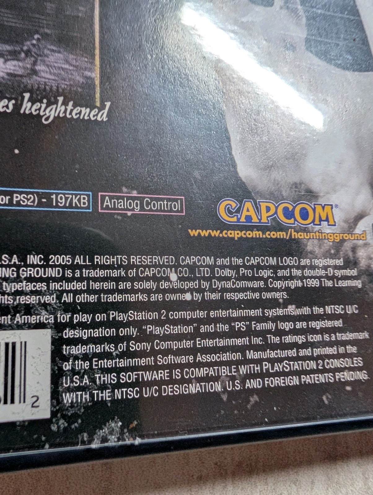 Haunting Ground In Case Sony PlayStation 2 PS2 US Version