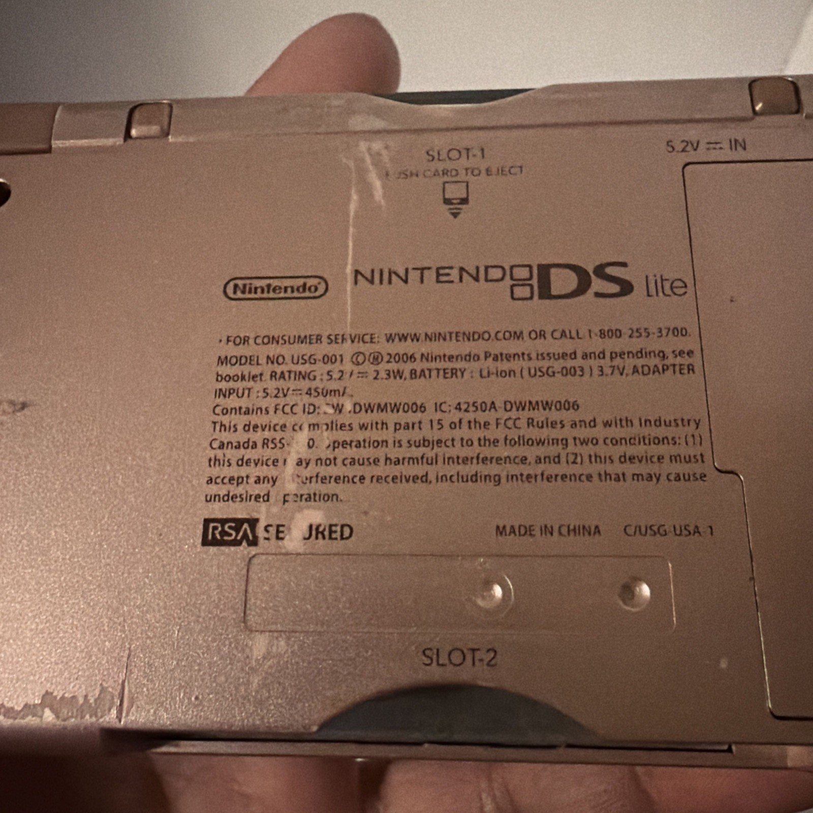 Coral Nintendo DS Lite Tested Works