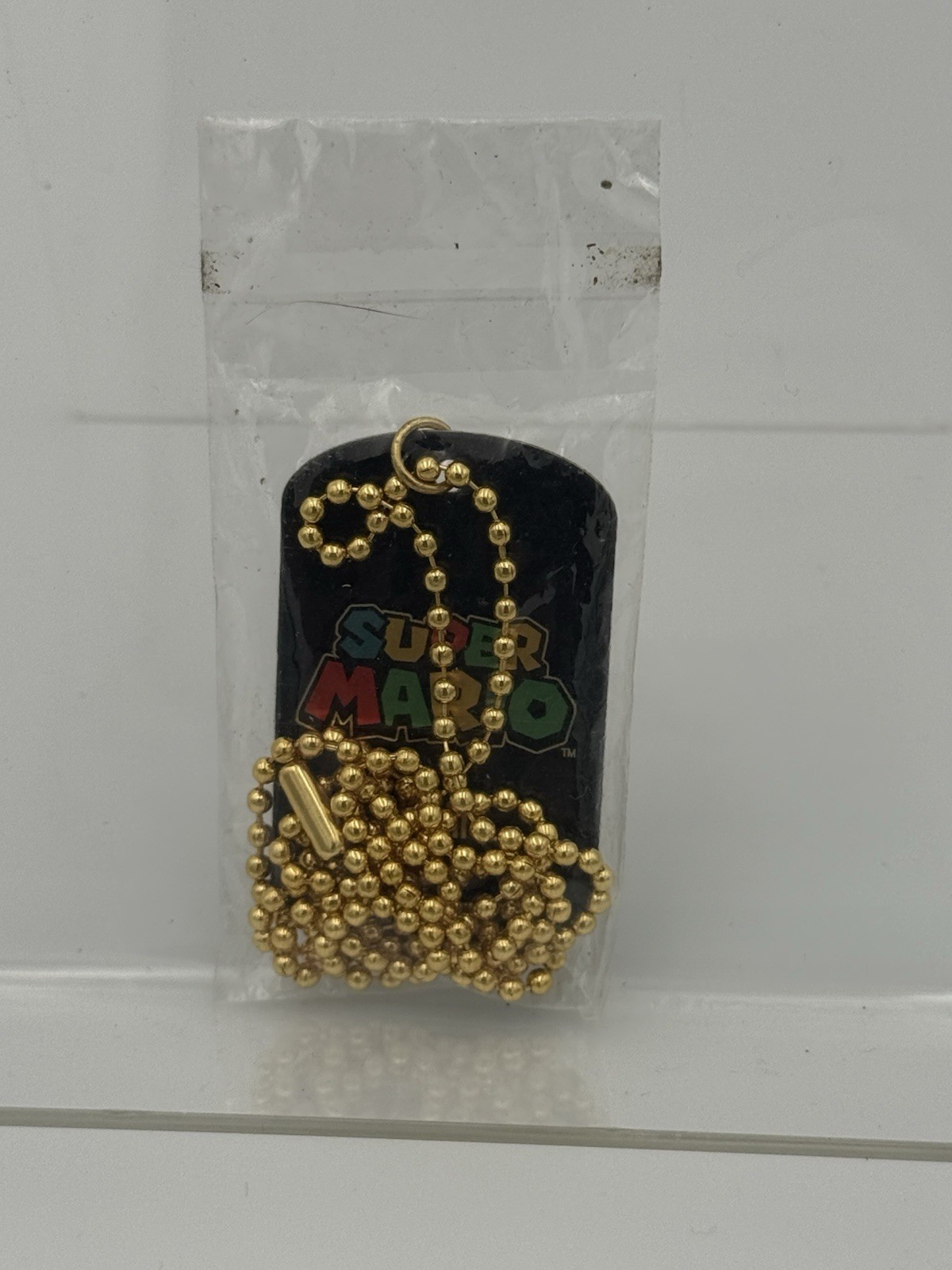 2015 Super Mario U ~ Rare Gold Yoshi #68 ~ Dog Tag Necklace ~ Nintendo New NIP