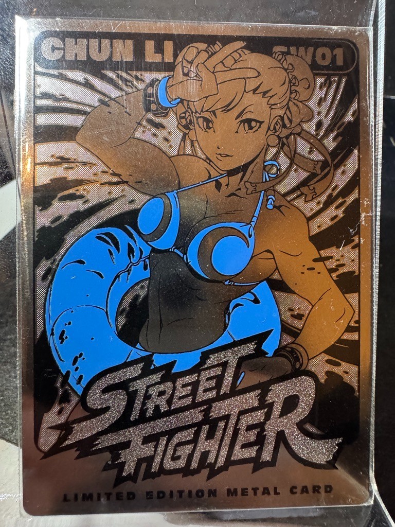 Street Fighter Chun Li Swimsuit Exclusive Metal Card SW01 UDON CAPCOM NEW!