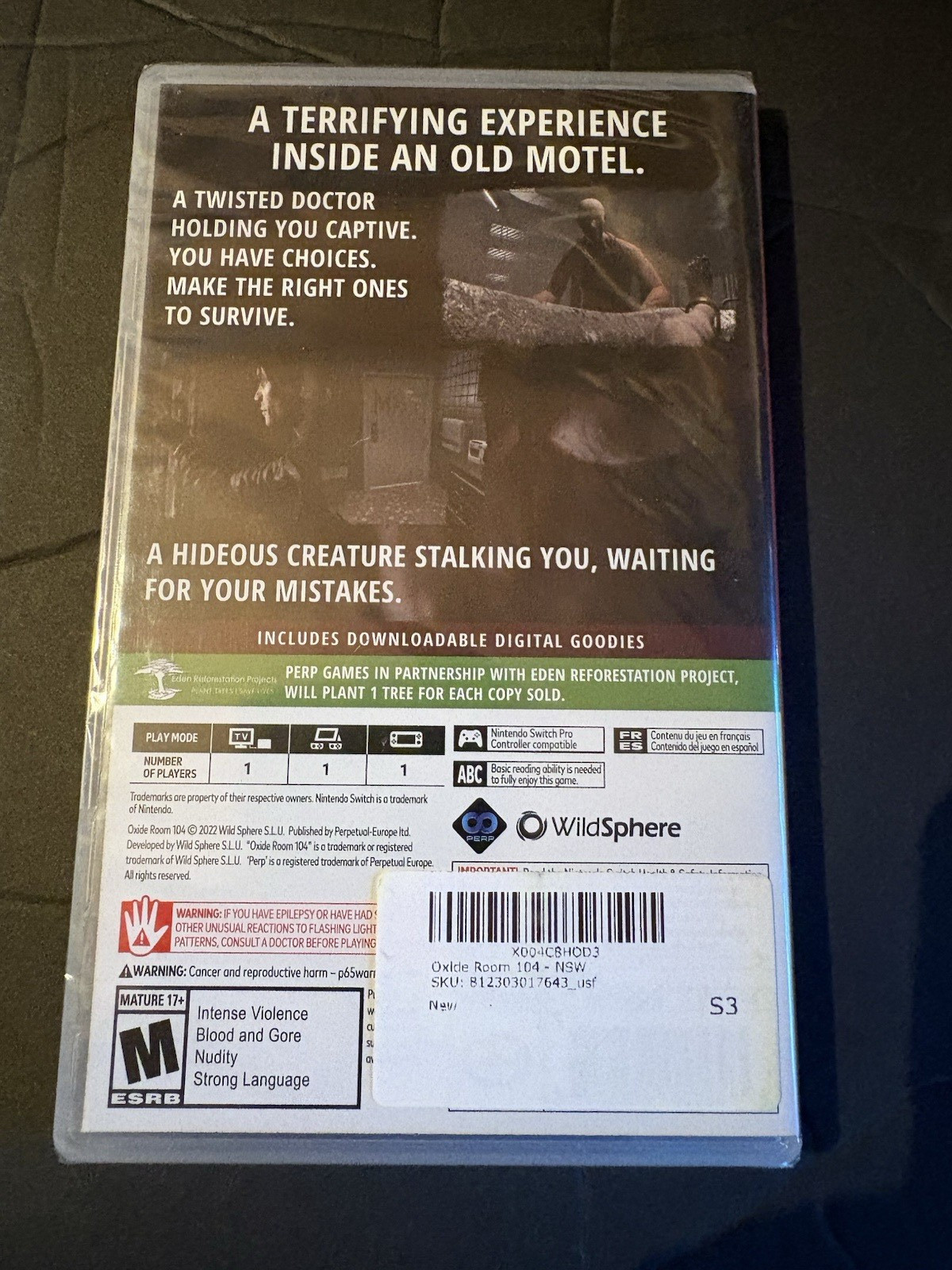 NEW Oxide Room 104 Survival Horror Nintendo Switch SEALED