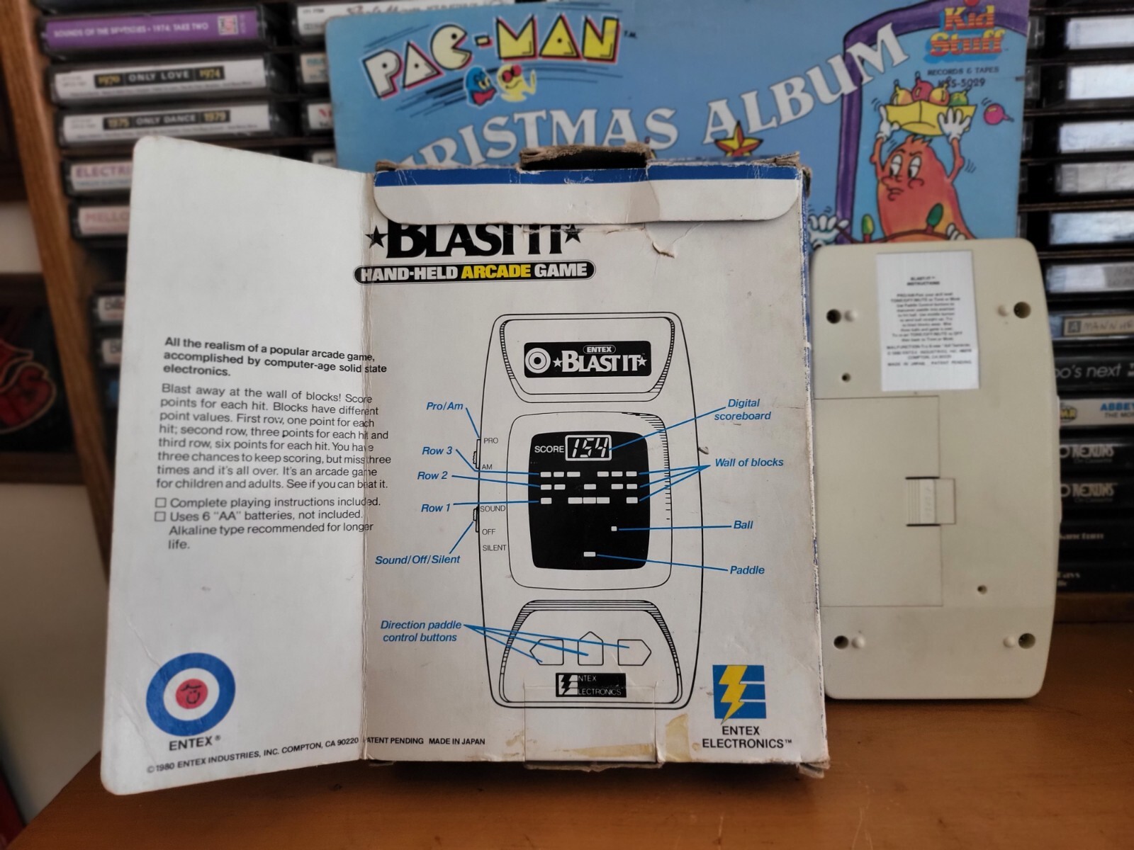 Entex Blast it Vintage 1980 LED Handheld Electronic Game – RARE TESTED WORKING