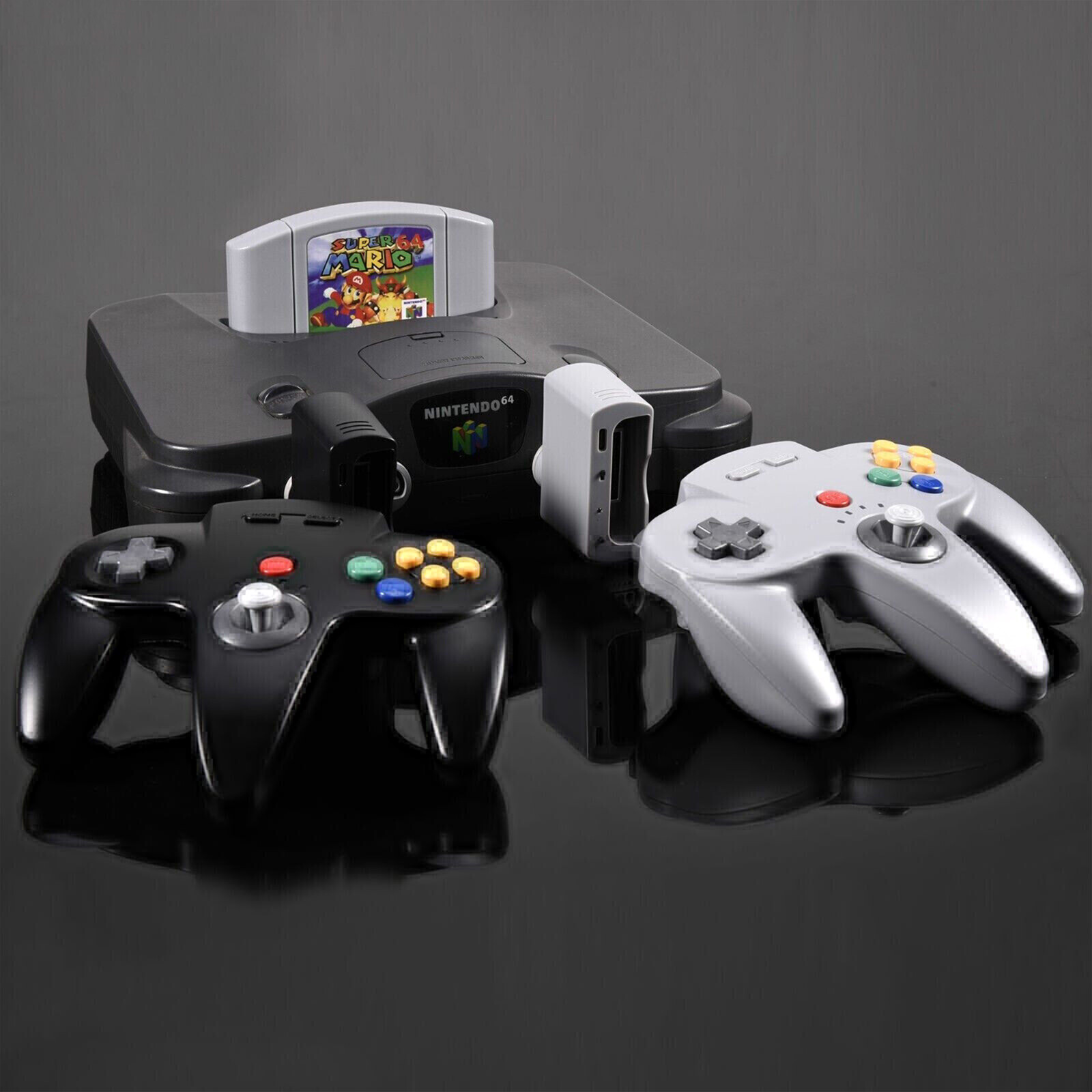 2.4 GHz Wireless N64 Controller Rechargeable For N64 Console, Built-in Rumble
