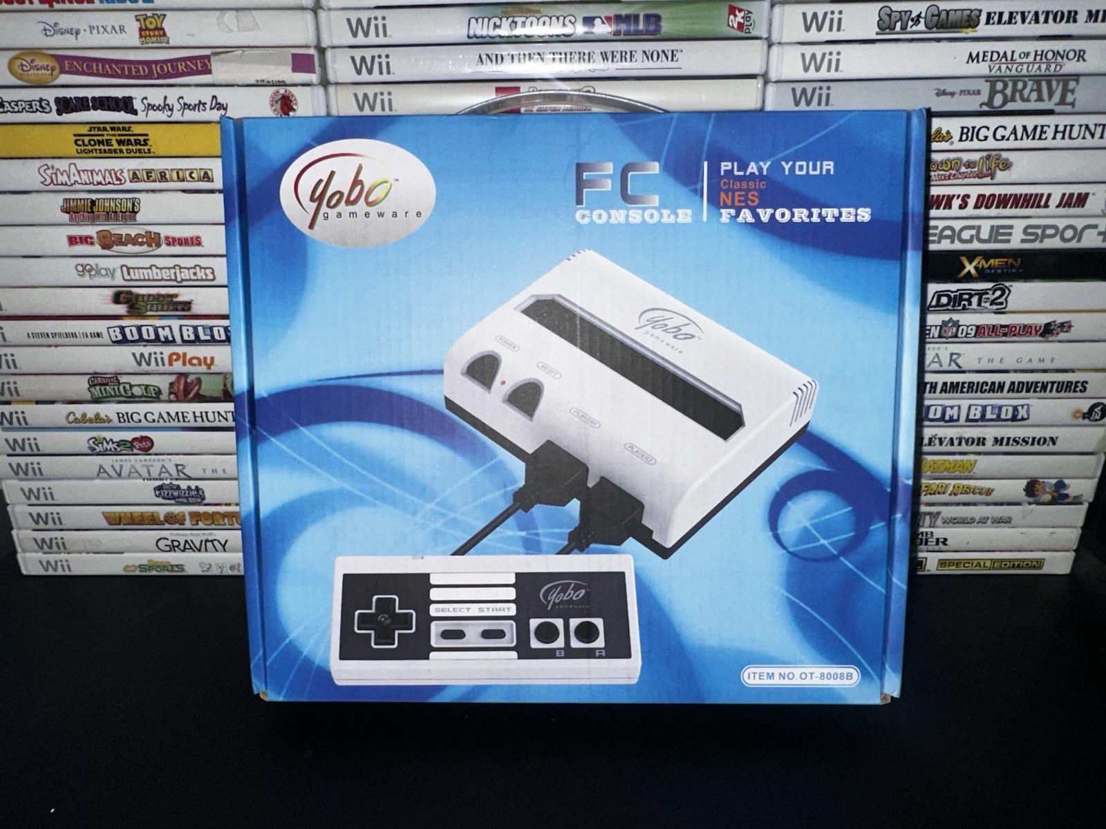 NEW Black & White Yobo Fc Video Game Console to Play NES 8 Bit Nintendo Games