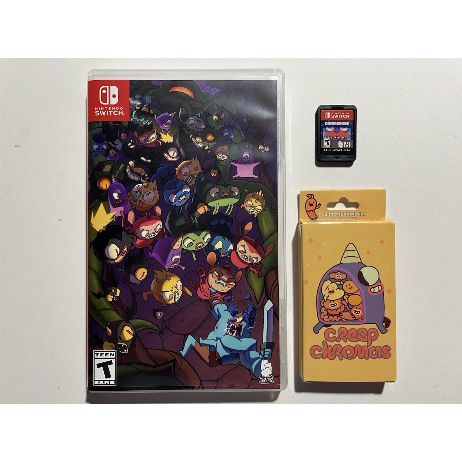 Grindstone + Crayon Set (Nintendo Switch)iam8bit Works Complete CIB🔥Nice!