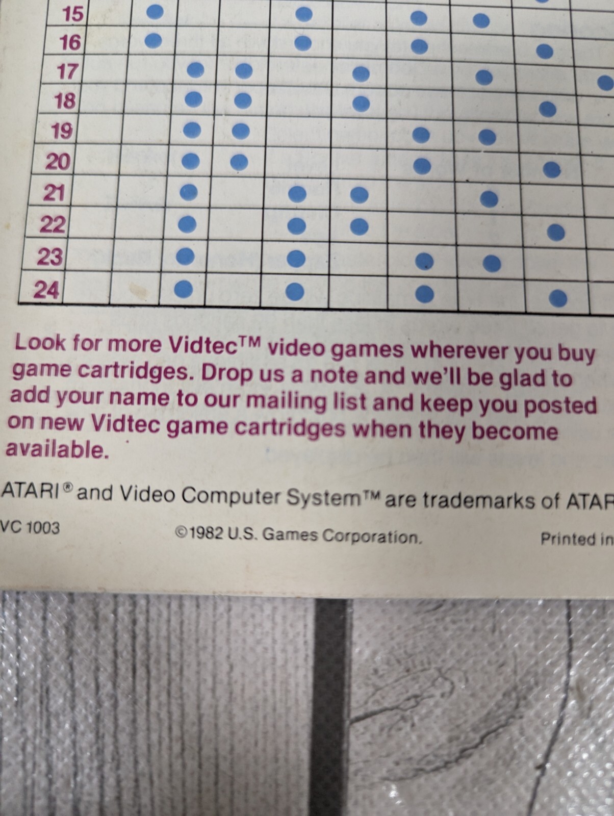 Word Zapper Instruction Booklet *MANUAL ONLY* for Atari 2600 – Free Shipping