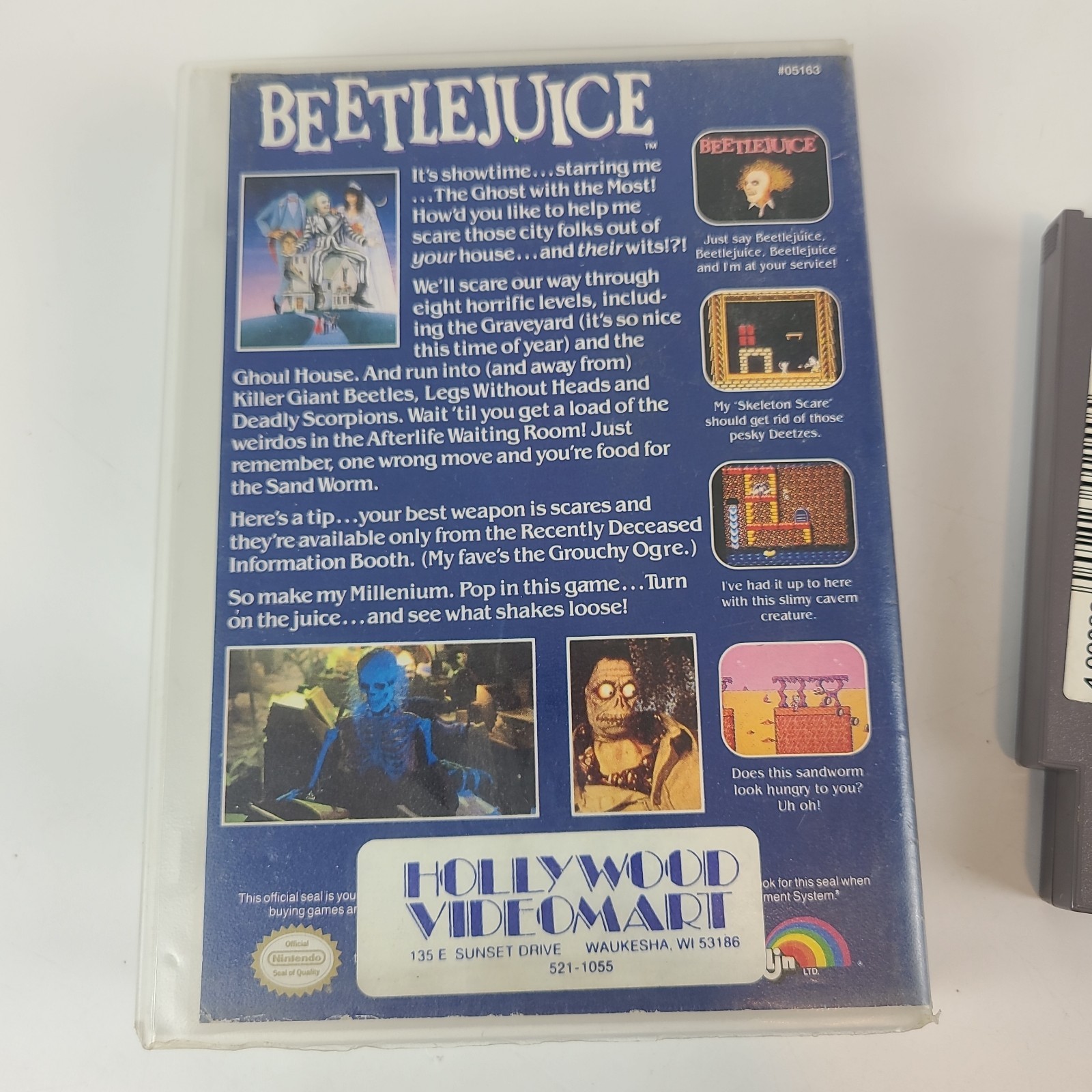 Beetlejuice (Nintendo Entertainment System, 19851) NES With Box Tested Working