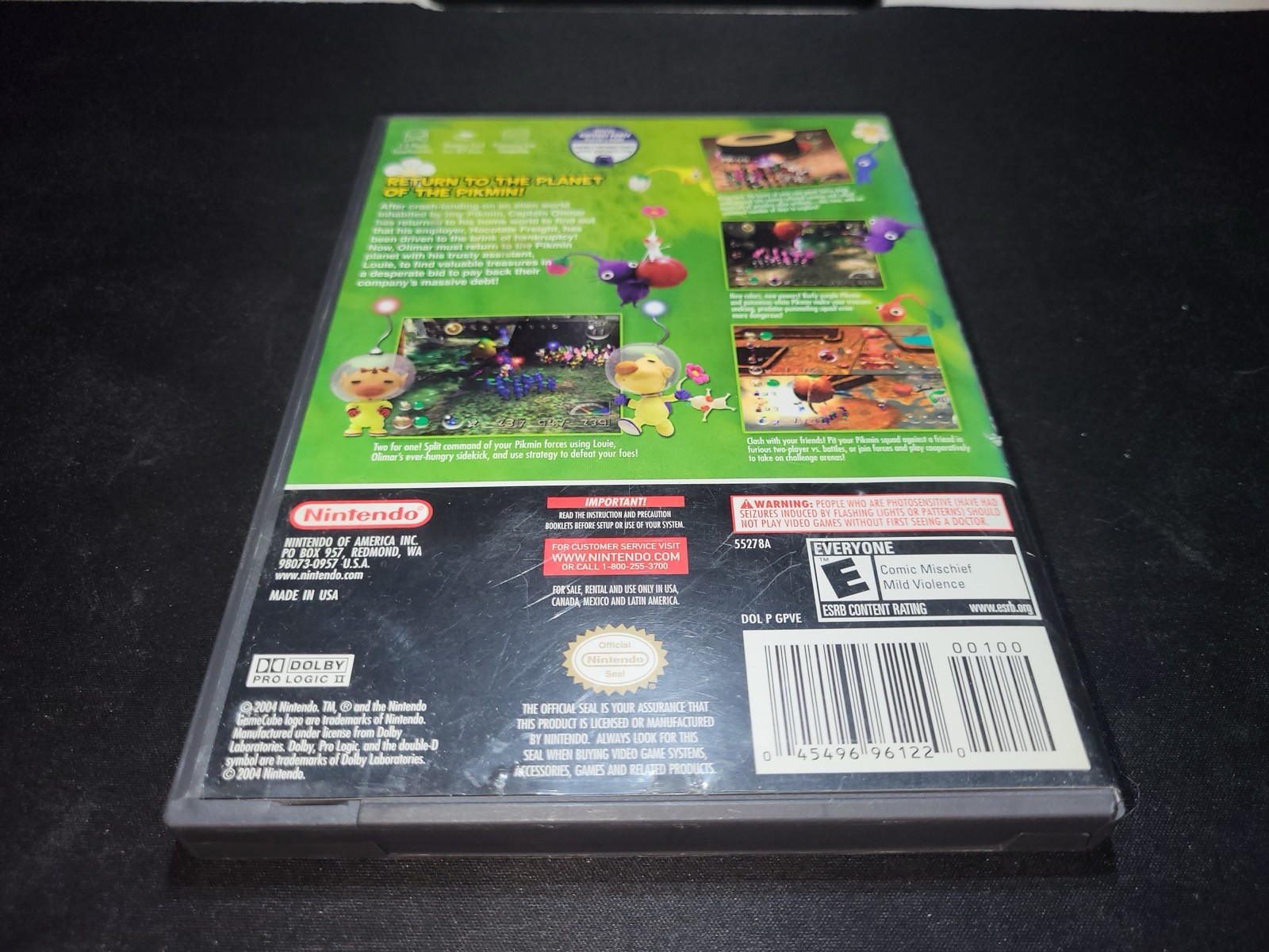 Pikmin 2 II Black Label Nintendo Gamecube MINT cond disc COMPLETE-!