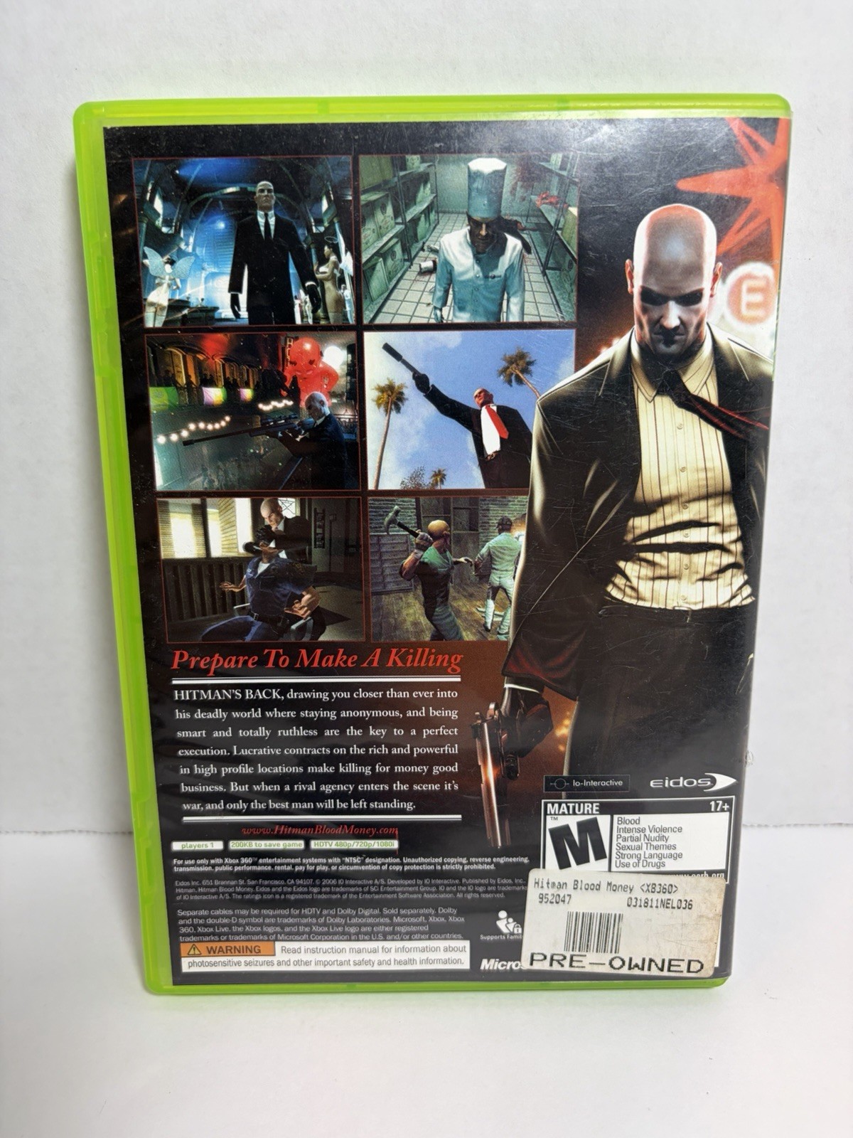 Hitman: Blood Money (Xbox 360) Complete CIB Tested – Excellent Disk