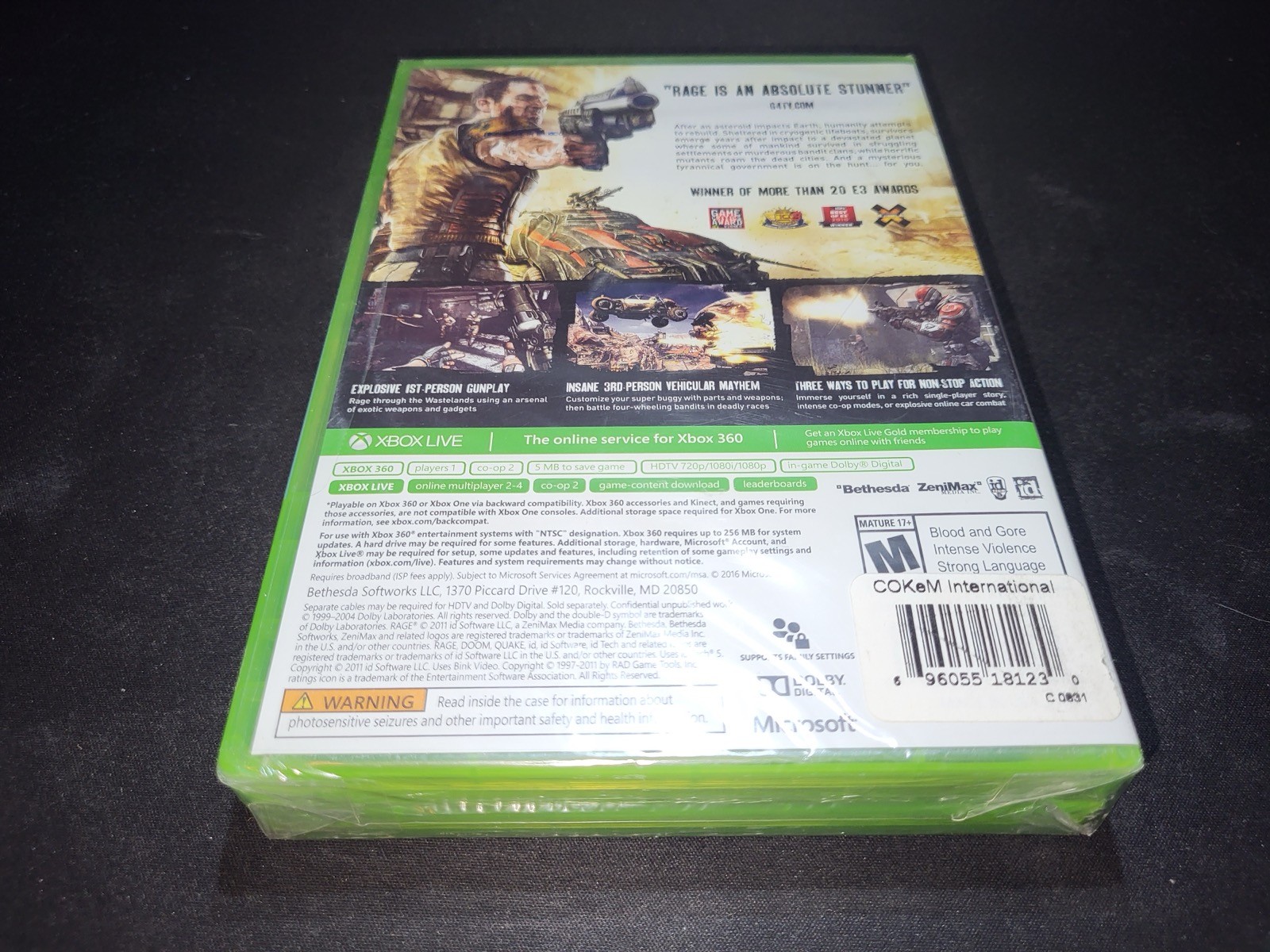 Xbox Greatest Hits 2 Pack Fallout 3 GOTY Edition/Rage Xbox 360/One NEW SEALED