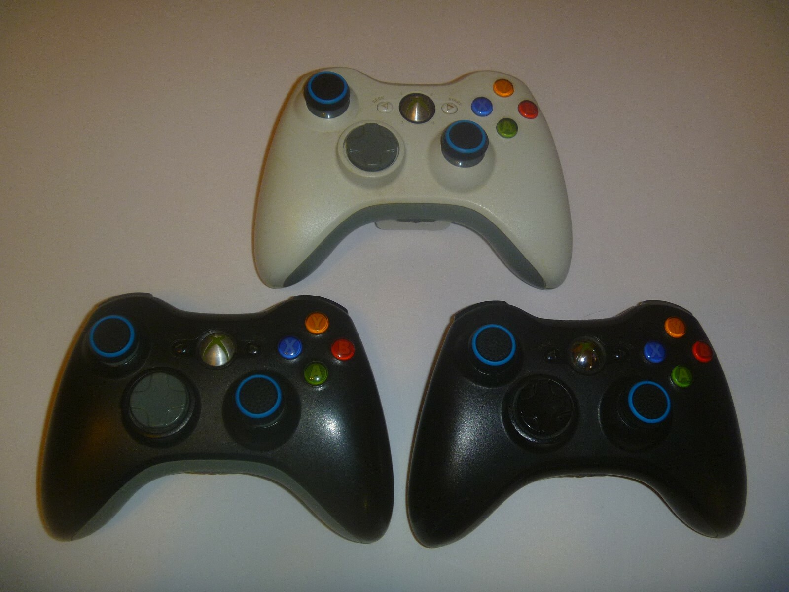 Official OEM Microsoft Xbox 360 Wireless Controller With New Grip White Or Black