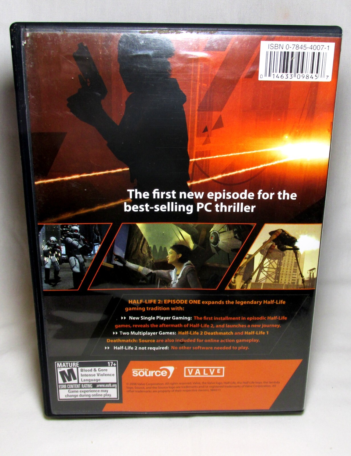 Half-Life 2: Episode One Retail Box (PC, 2006) Tested Adult Owned Free Shipping
