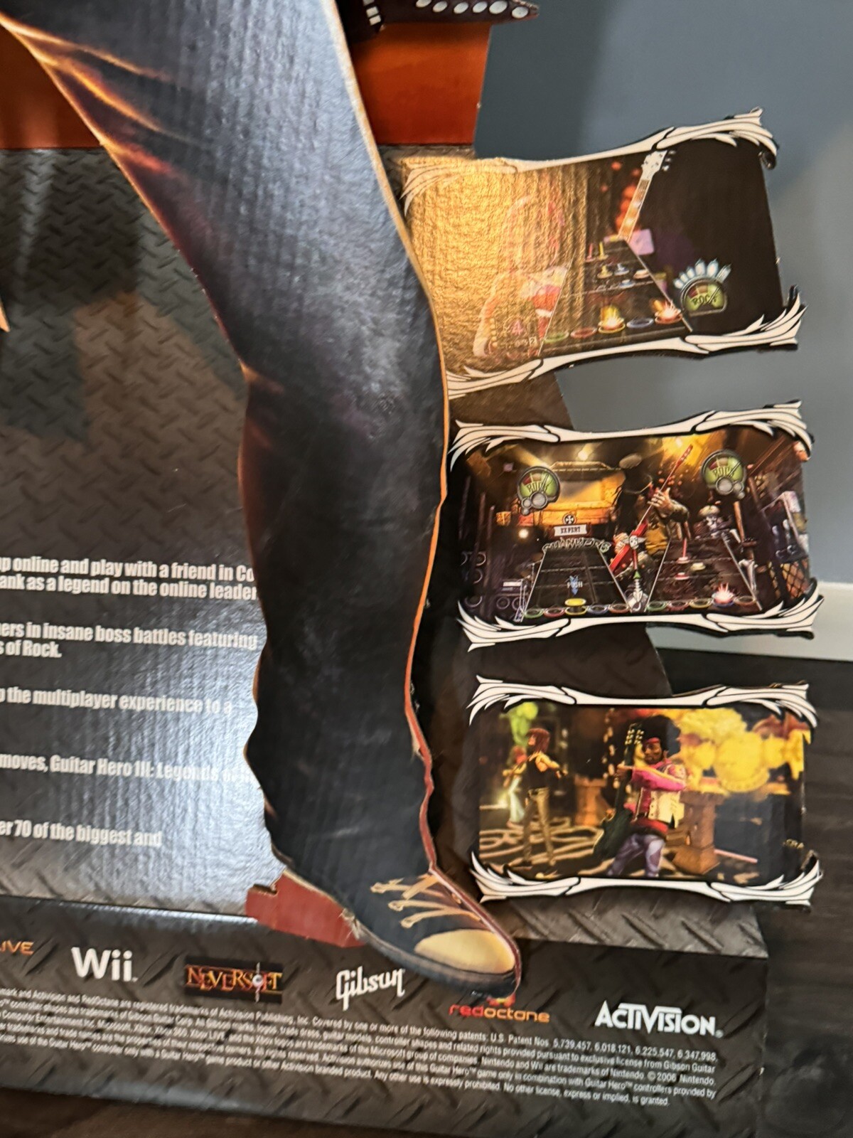 Guitar Hero III Legends Of Rock Standee Advertisement 5ft Slash Xbox Wii