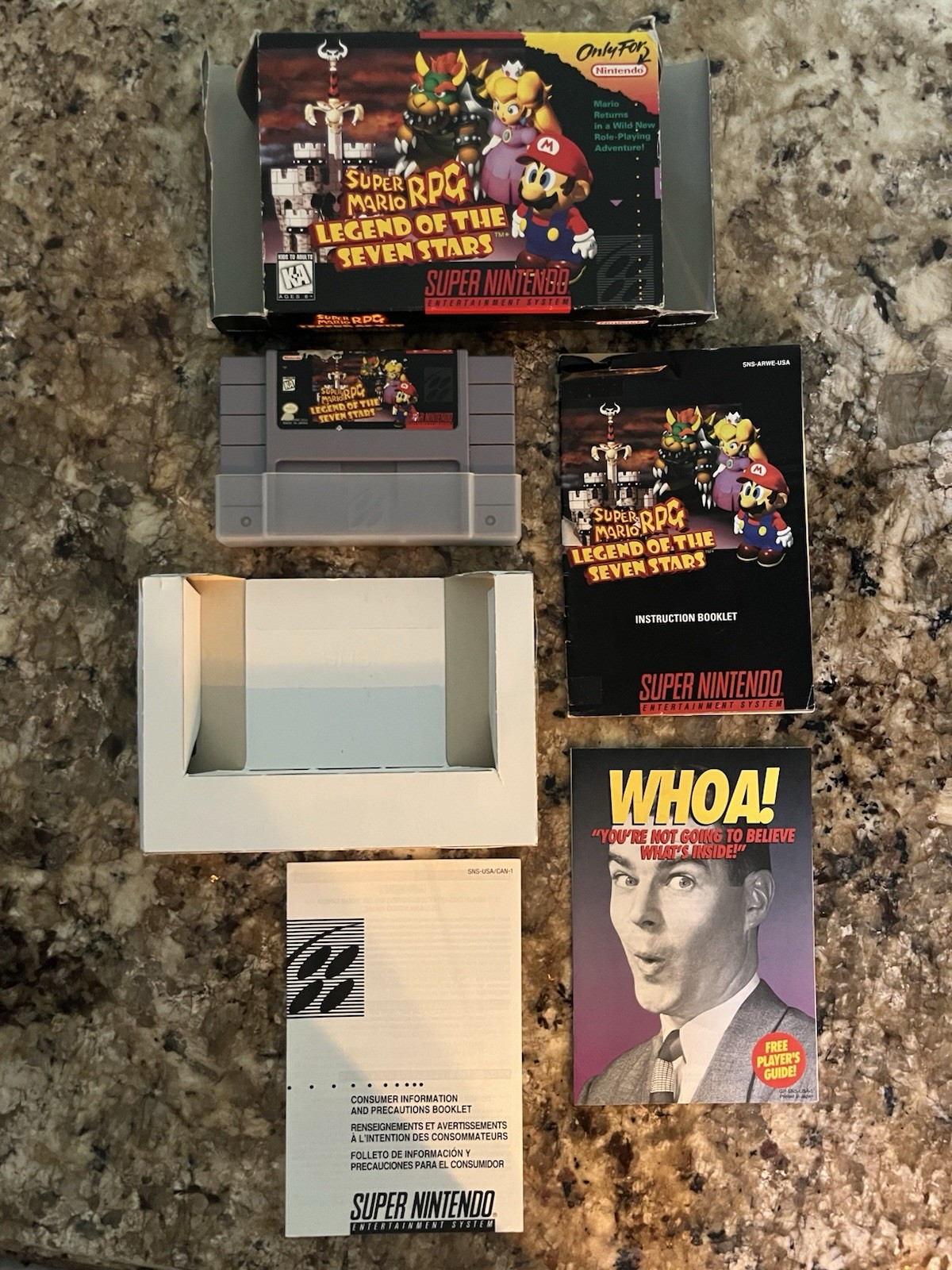 Super Mario RPG: Legend of the Seven Stars Super Nintendo SNES CIB Complete
