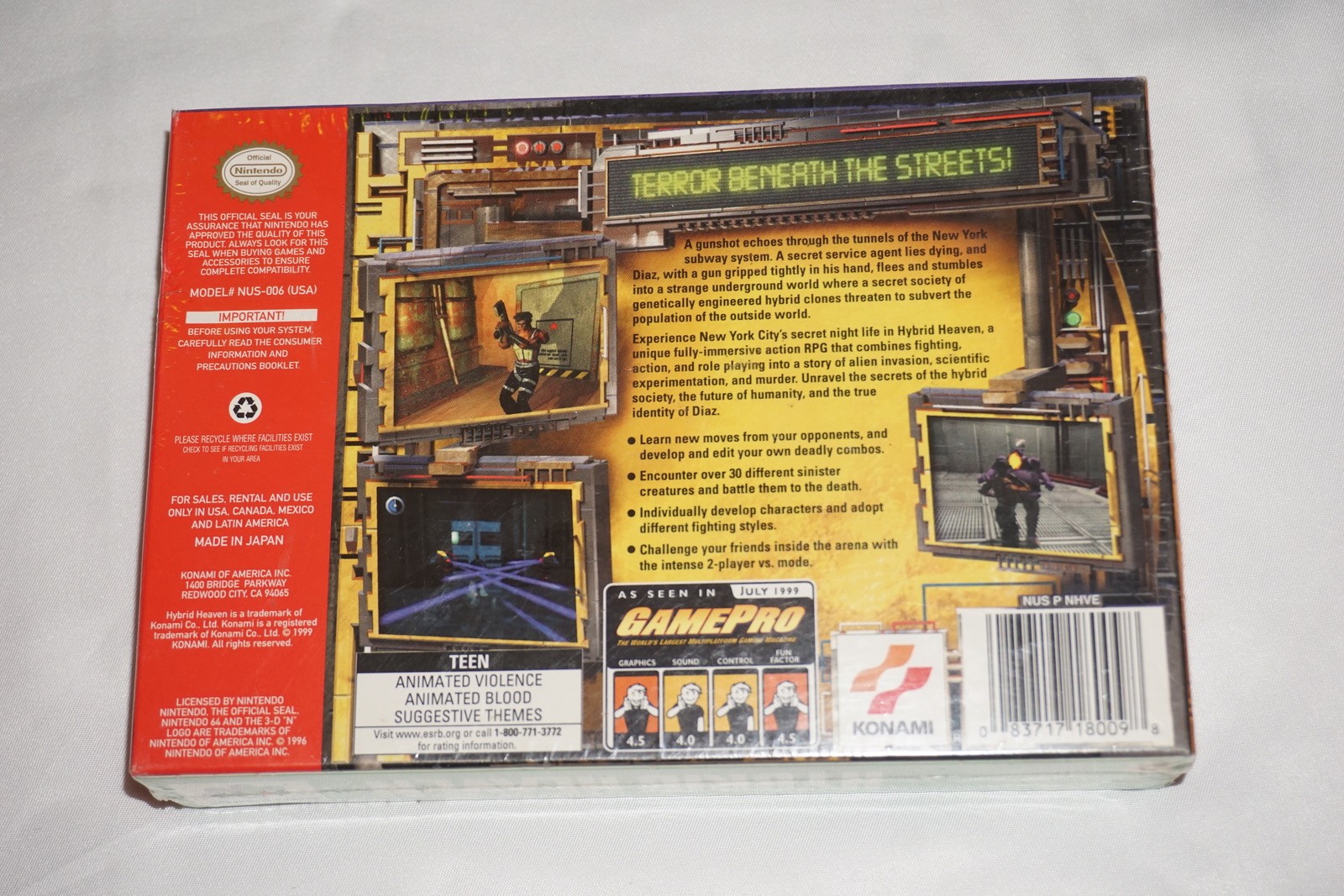 Hybrid Heaven (Nintendo 64 N64) NEW Sealed Castlevania Rebate