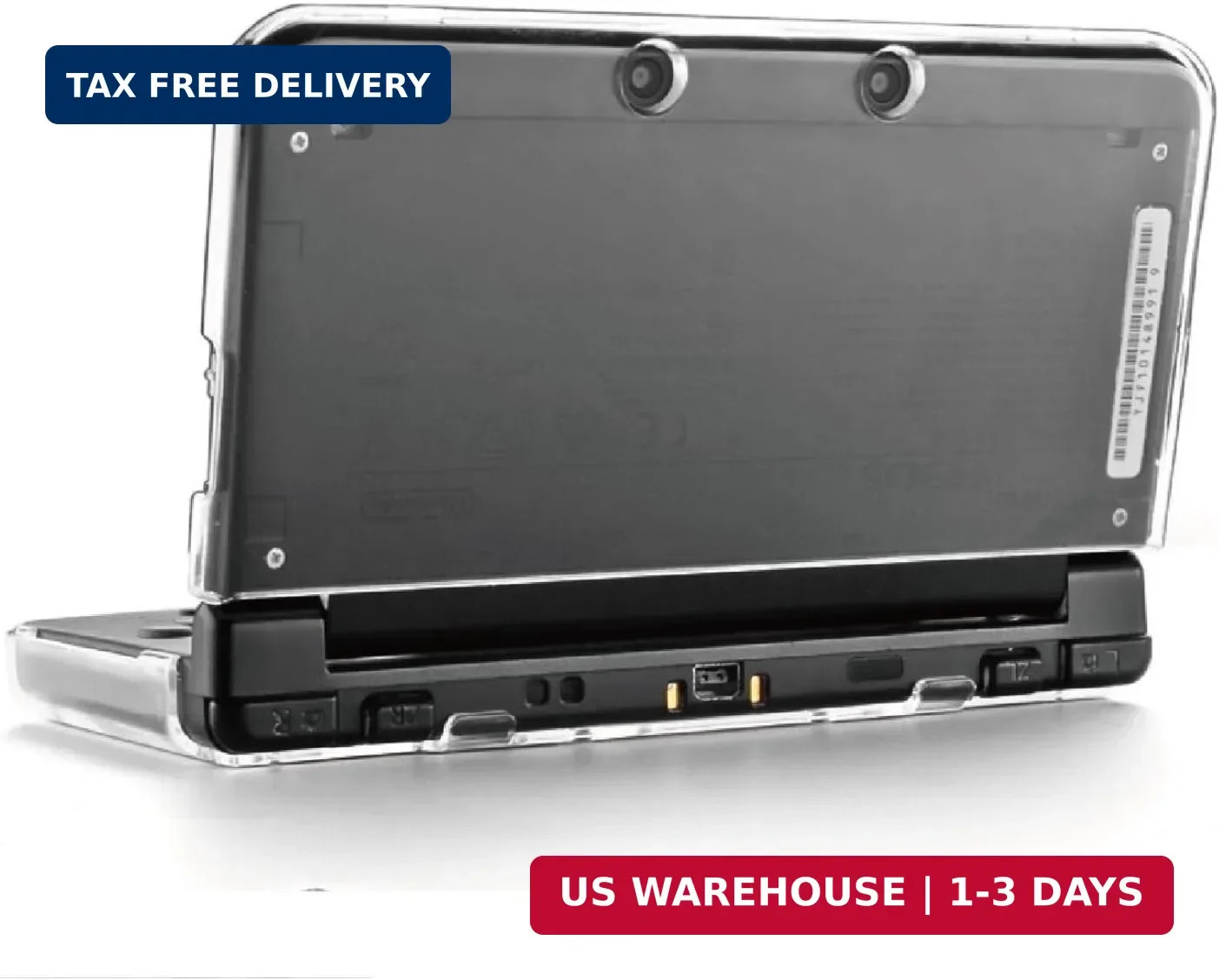 TNP New 3DS Case – Ultra Clear Crystal Transparent Hard Shell Protective Case Co