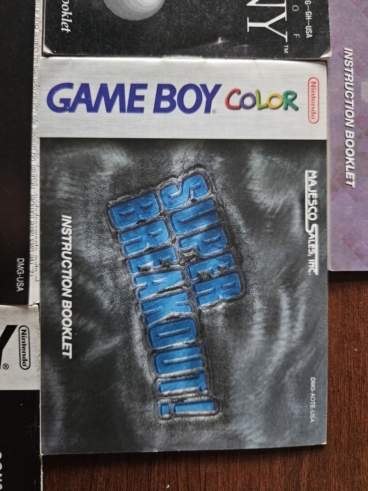 X6 Lot of Game Boy And Gameboy Color 6 manuals only bundle in mixed condition