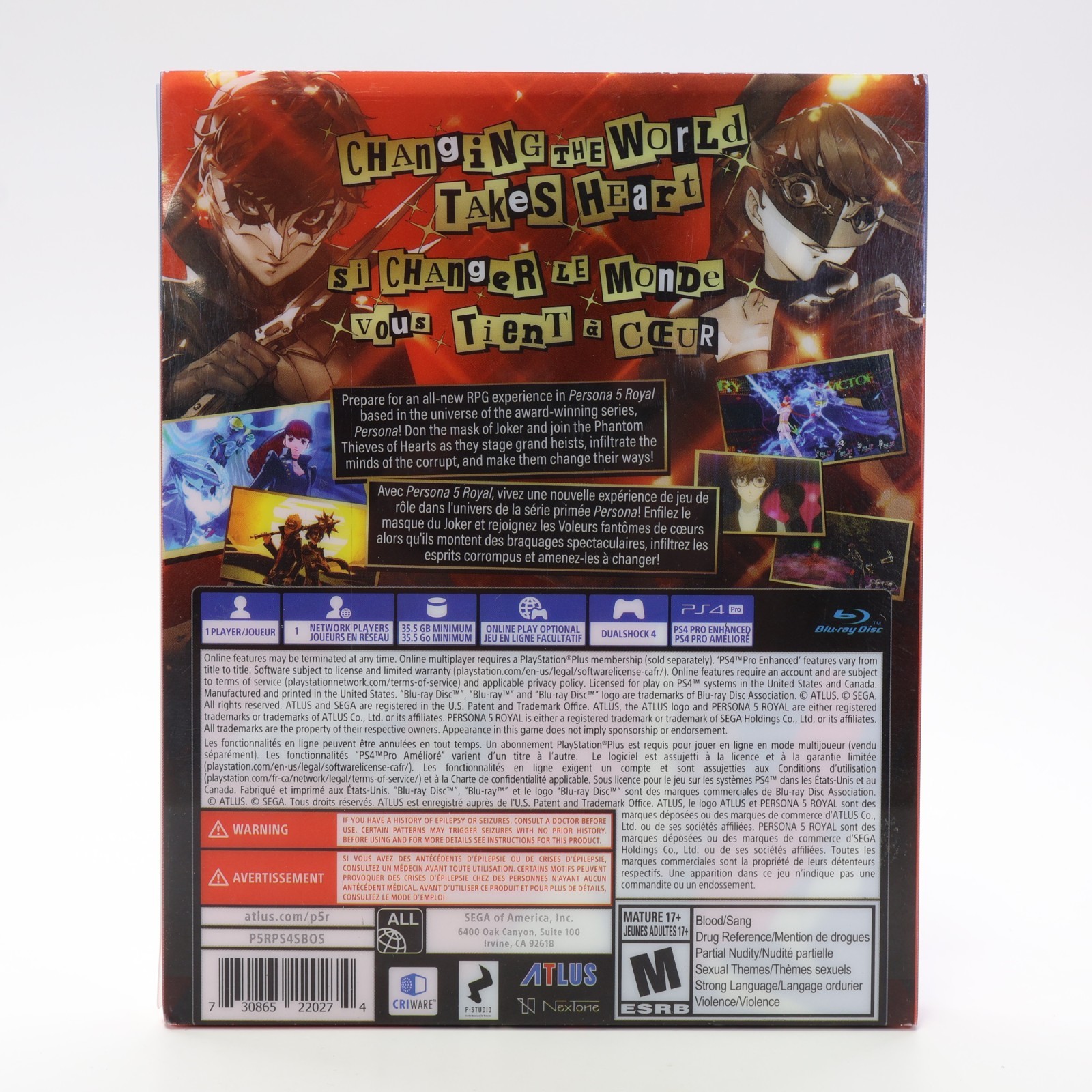 Persona 5 Royal Steelbook edition (PS4) CIB – Authentic Great Condition