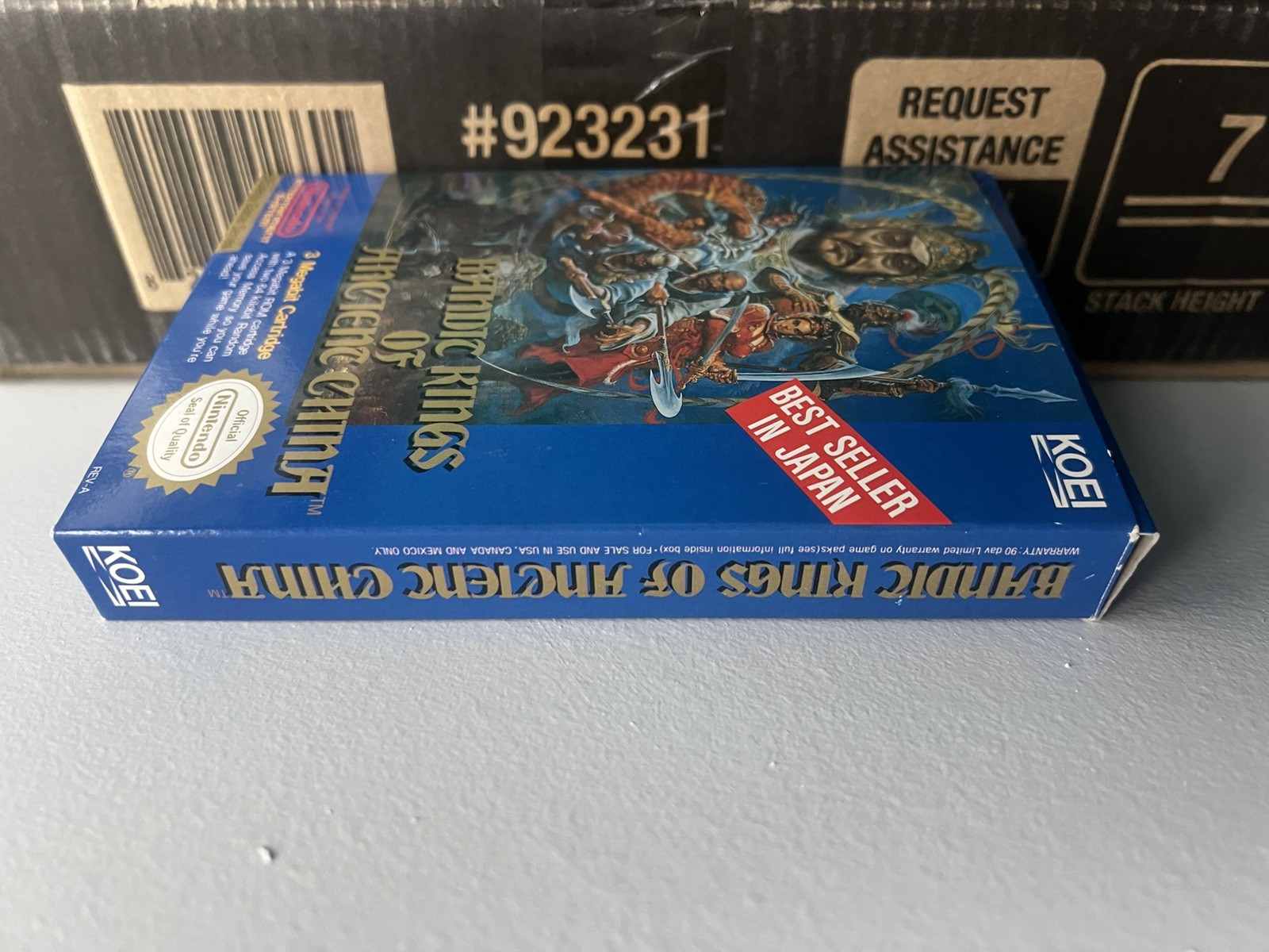 Bandit Kings of Ancient China Box Manual Map In 1991 Nintendo NES Poster Bag