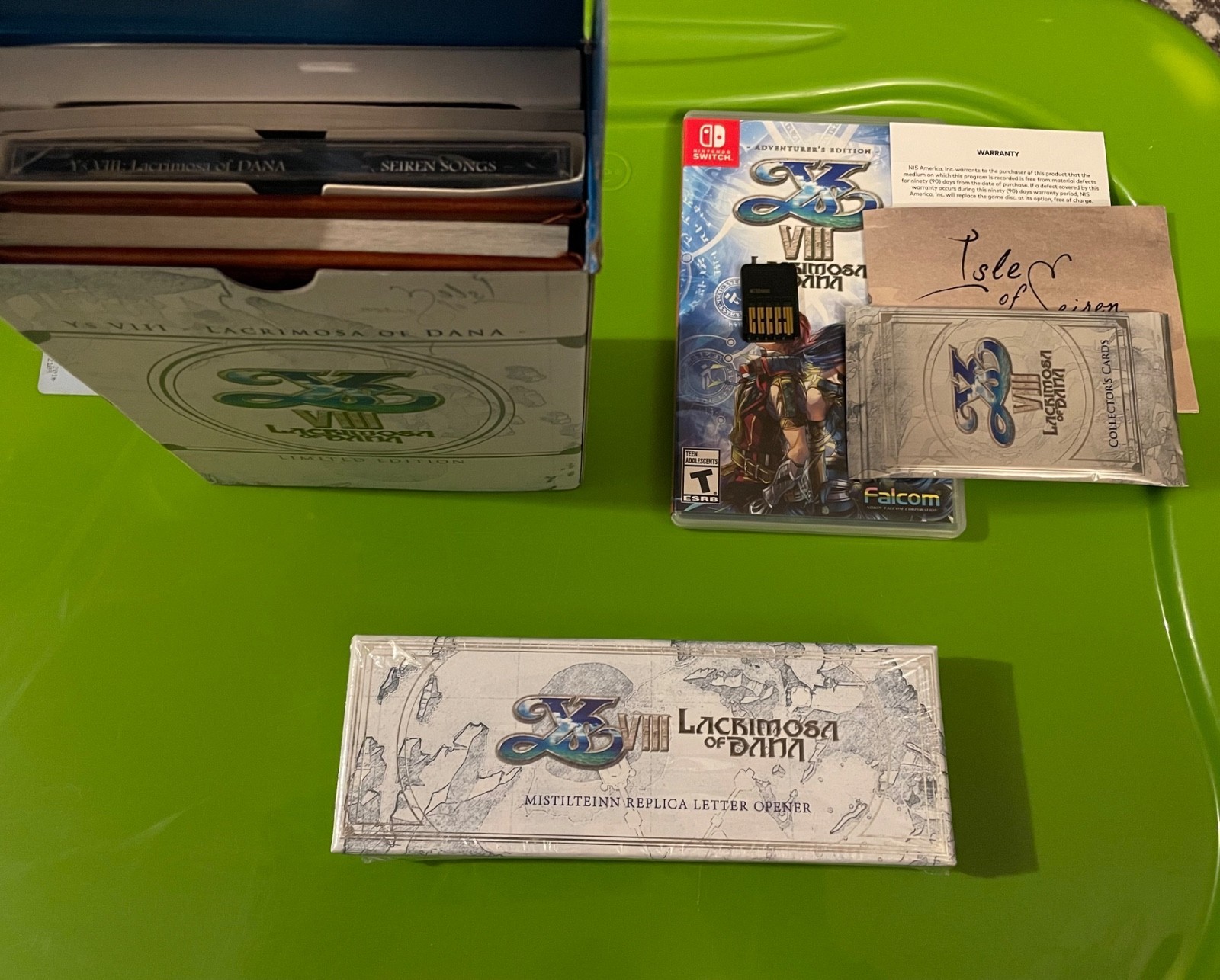 Ys VIII: Lacrimosa Of Dana Nintendo Switch Limited Edition Complete CIB