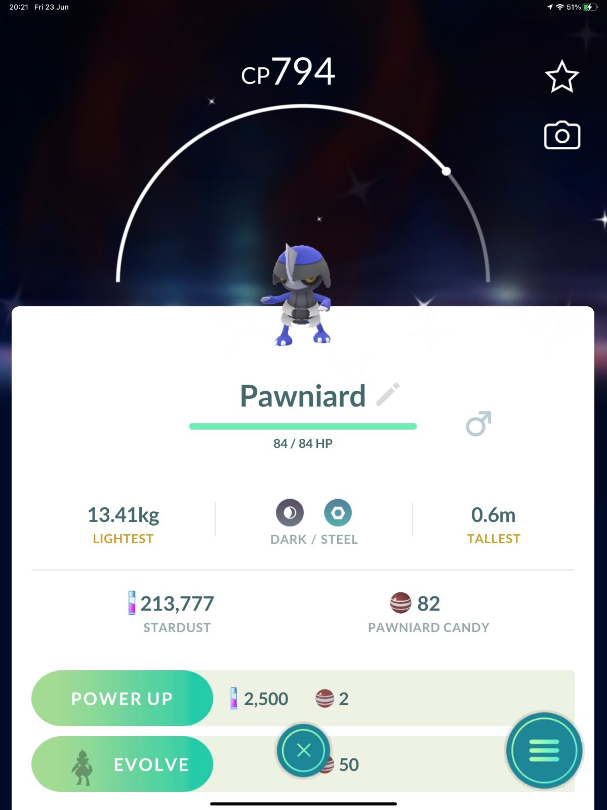 Shiny Pawniard – Trade 20kstardust – Read Description