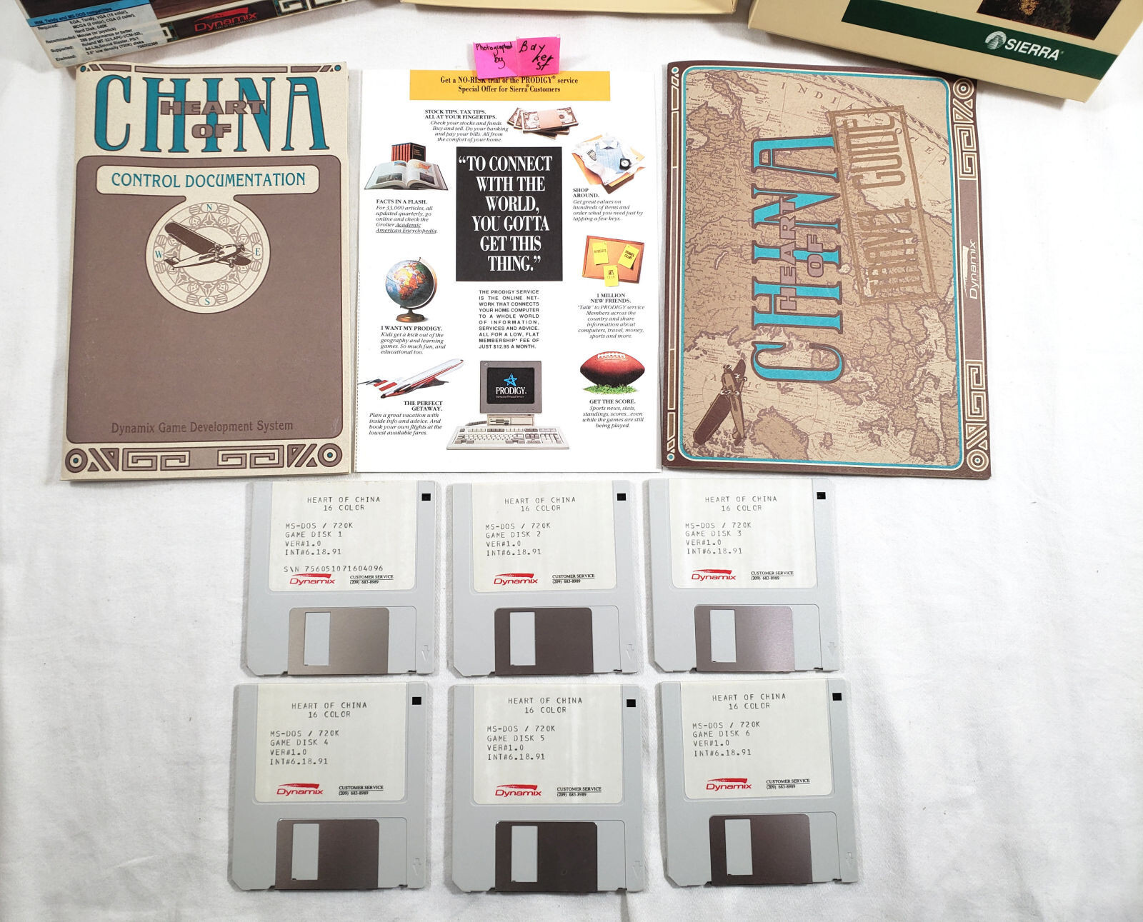 Heart of China PC big box complete Sierra 1991 dynamix