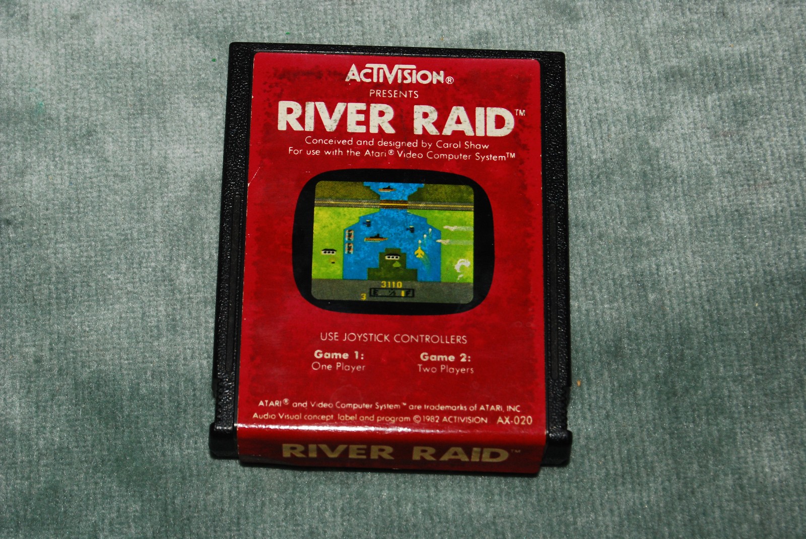 Atari 2600 RIVER RAID Game Cartridge (Activision 1982) – Tested & Working