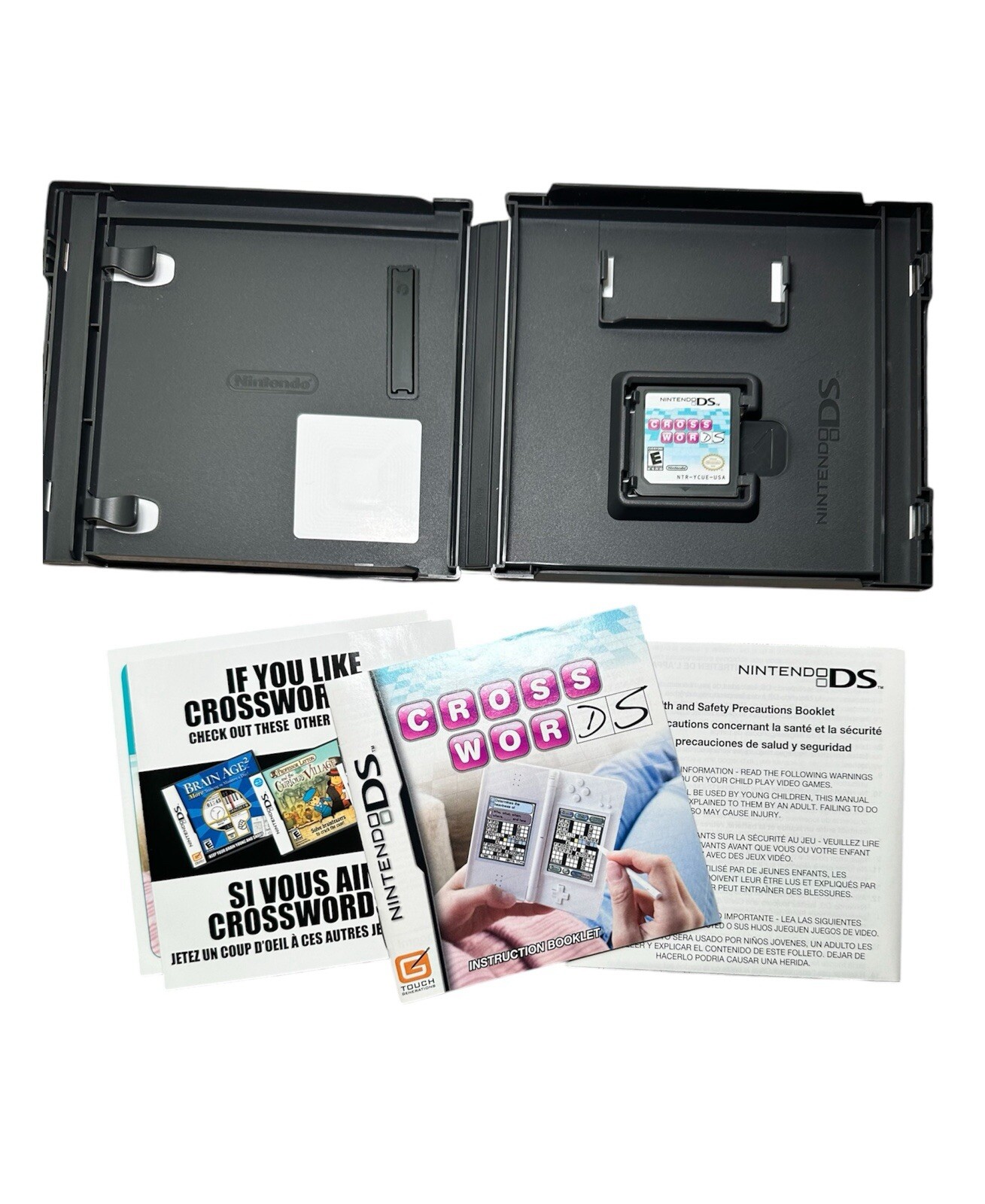 Crosswords – Nintendo DS Complete in Original Case and Manual Book Excellent