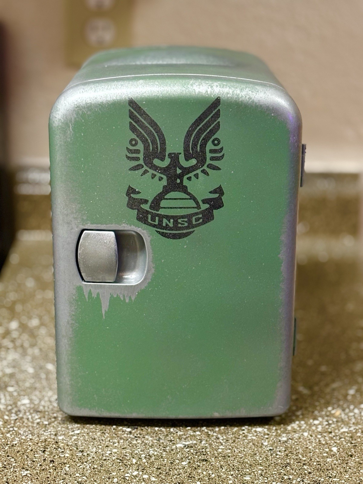 UNSC Mini Fridge Master Chief Collectible Halo Video Game Series Edition