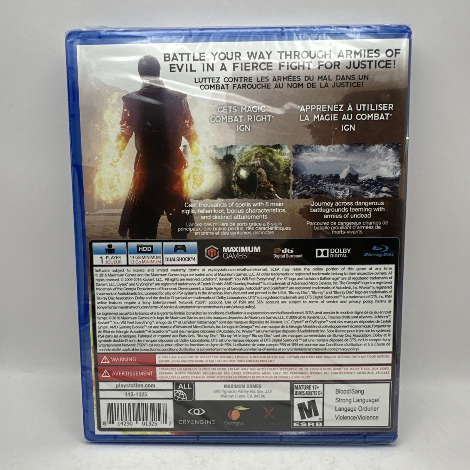 Lichdom Battlemage Sony PlayStation 4 2016 PS4 Brand New Sealed Maximum