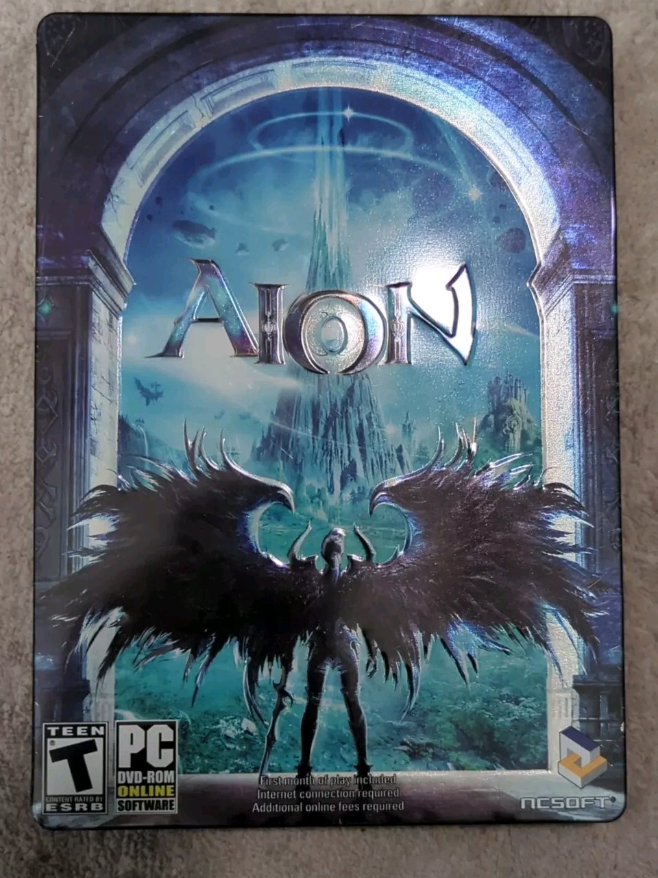 Aion Online PC Computer Video Game Set Collector’s Tin Edition Ncsoft
