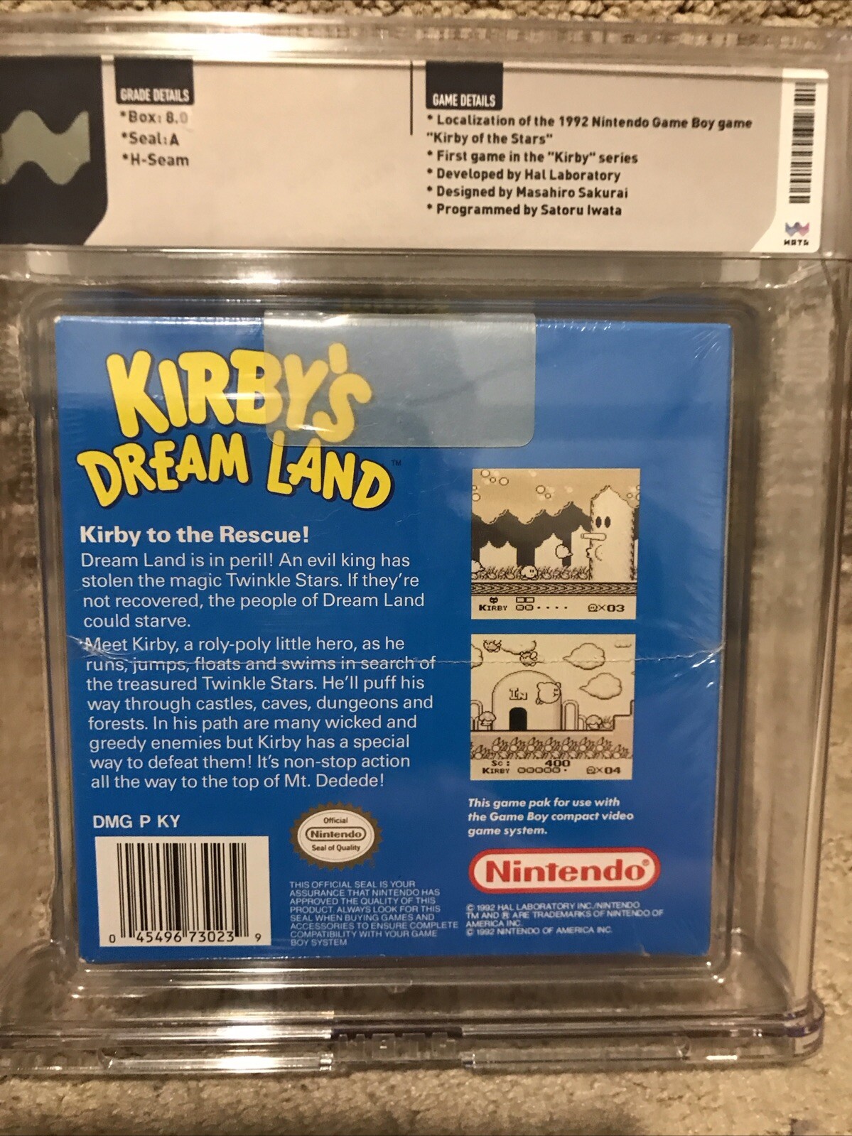 Kirby’s Dream Land (Nintendo Game Boy, 1992) Sealed New Wata 8.0 A