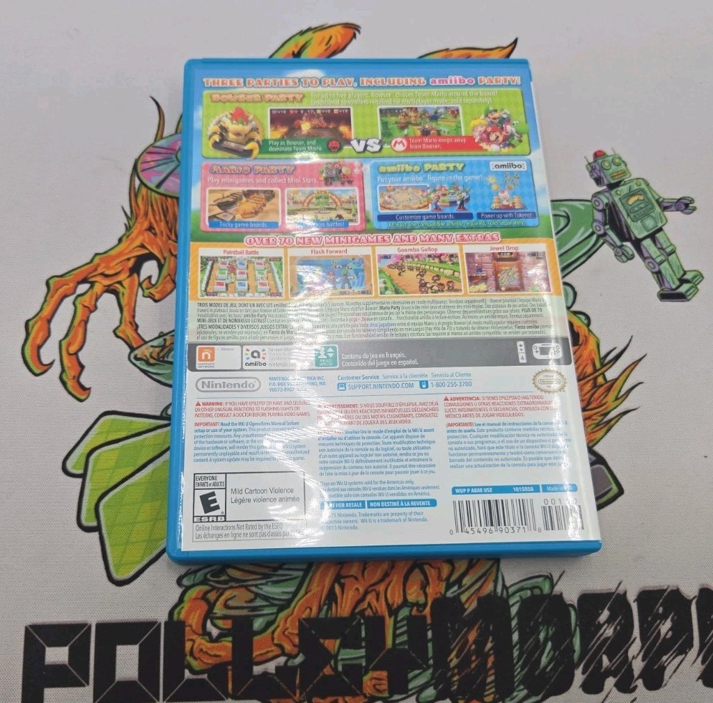 Nintendo Mario Party 10 Nintendo Wii U Game Disc w/ Case Manual ESRB