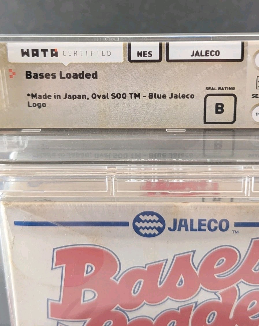 Bases Loaded Sealed NES / Nintendo WATA 6.5 Hole in Seal – RARE