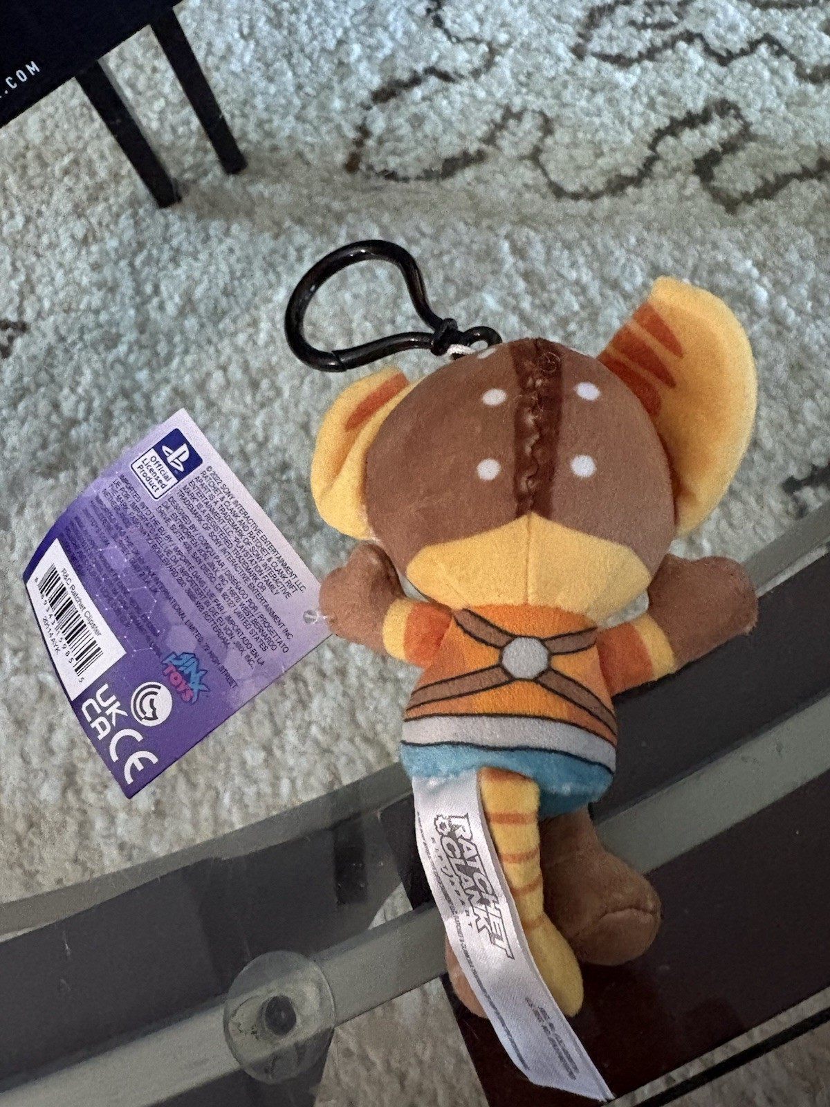 New JINX RATCHET & CLANK RIFT APART RATCHET PLUSH KEYCHAIN KEYRING CLIPSTER