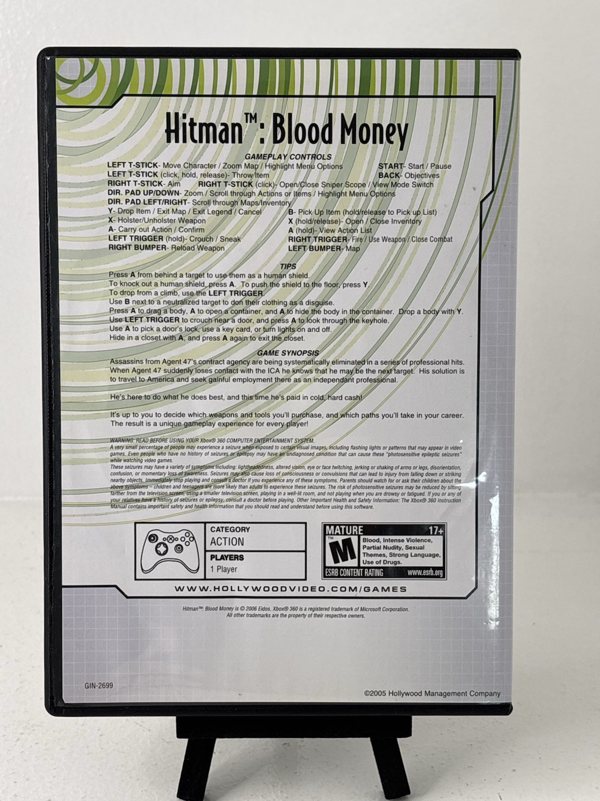 Hitman: Blood Money (Microsoft Xbox 360, 2006) CIB Tested Working Preowned