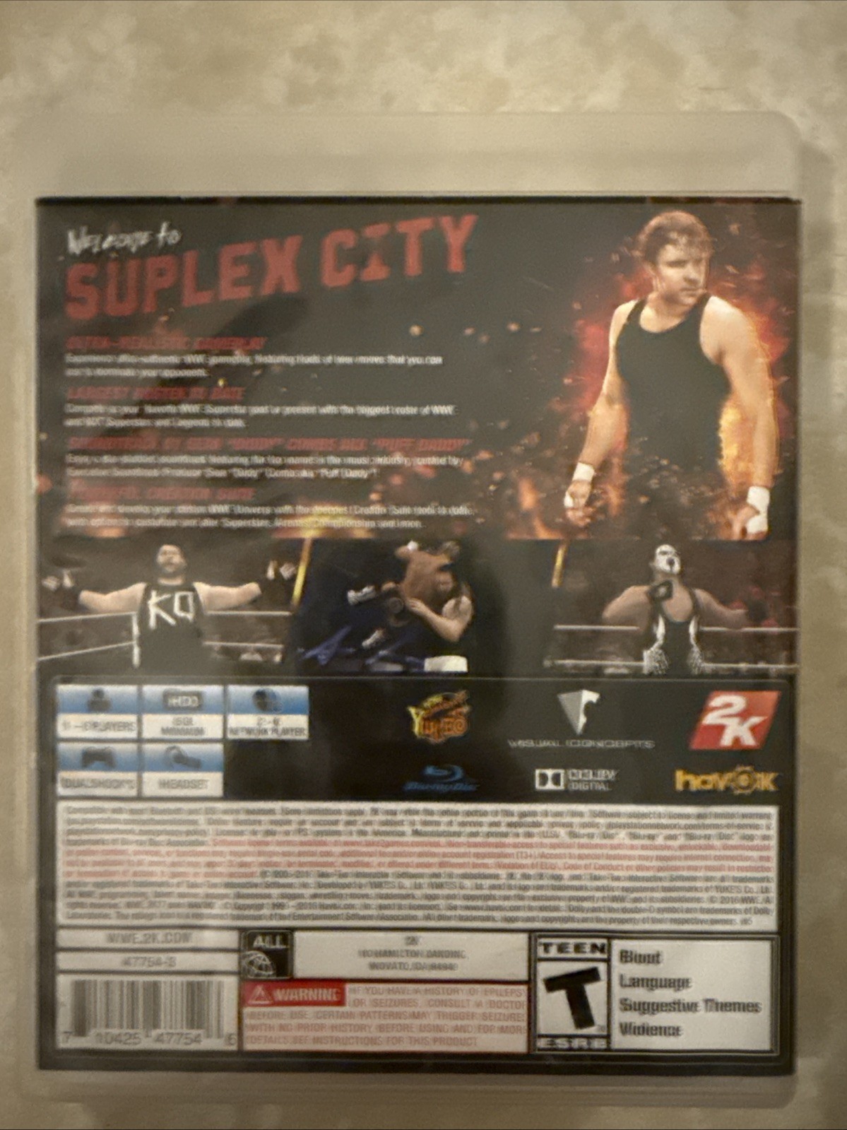 WWE 2K17 – Sony PlayStation 3 / Complete In Box / Tested