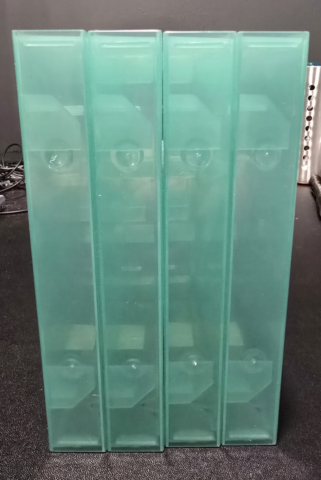 Lot Of 4 Nintendo 64 Storage Box Plastic Clamshell Game Hard Case Green