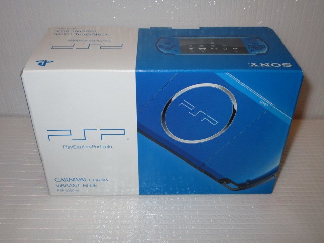New PSP-3000VB SONY PlayStation Portable Console Vibrant Blue Unused Japan F/S