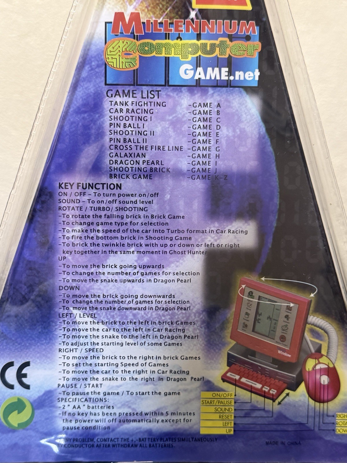 Vintage Millennium Computer GAME.net – 2000 in 1 (New in Blister)